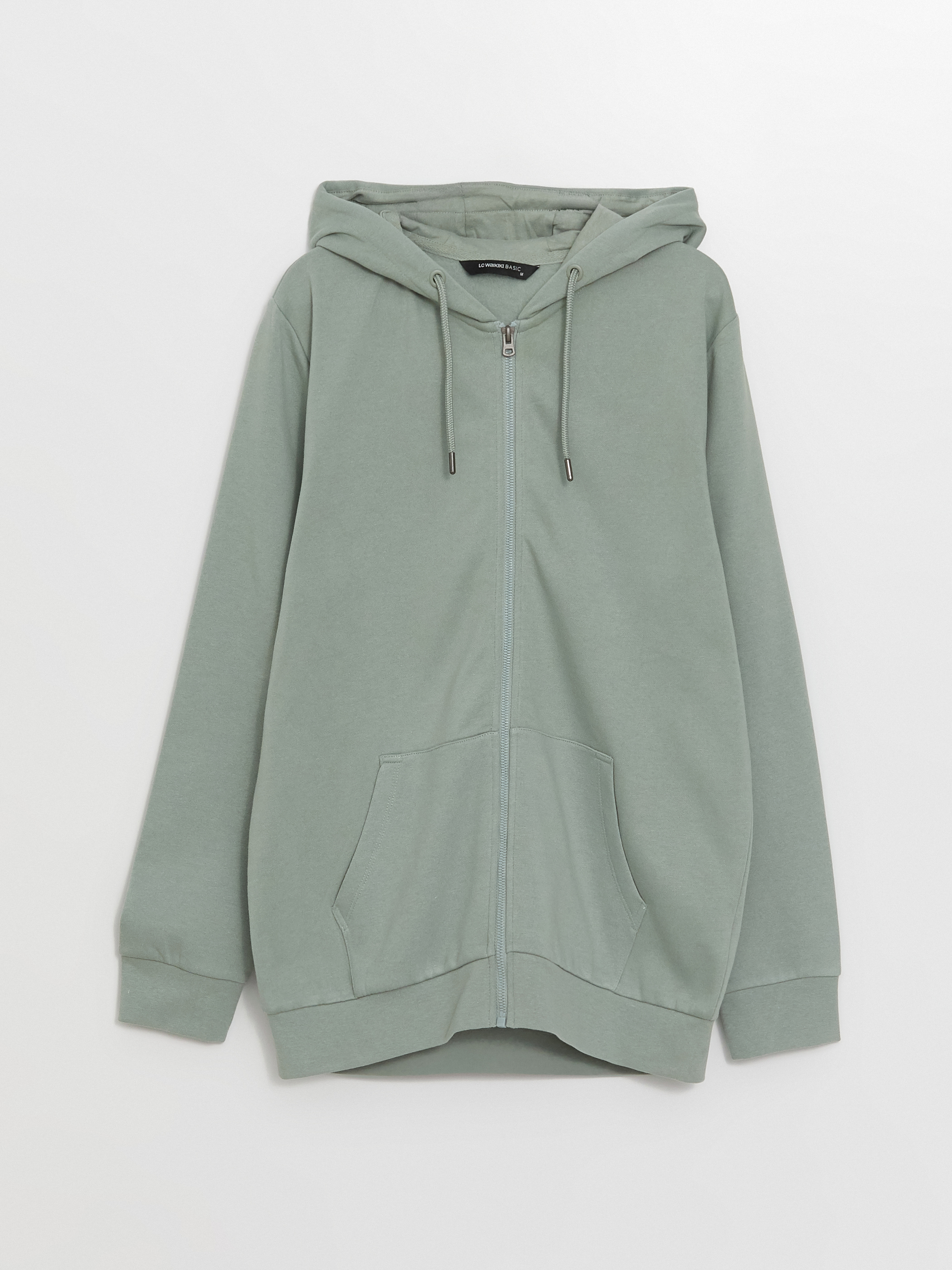 LCWAIKIKI Classic Kapüşonlu Uzun Kollu Erkek Fermuarlı Sweatshirt görsel 5