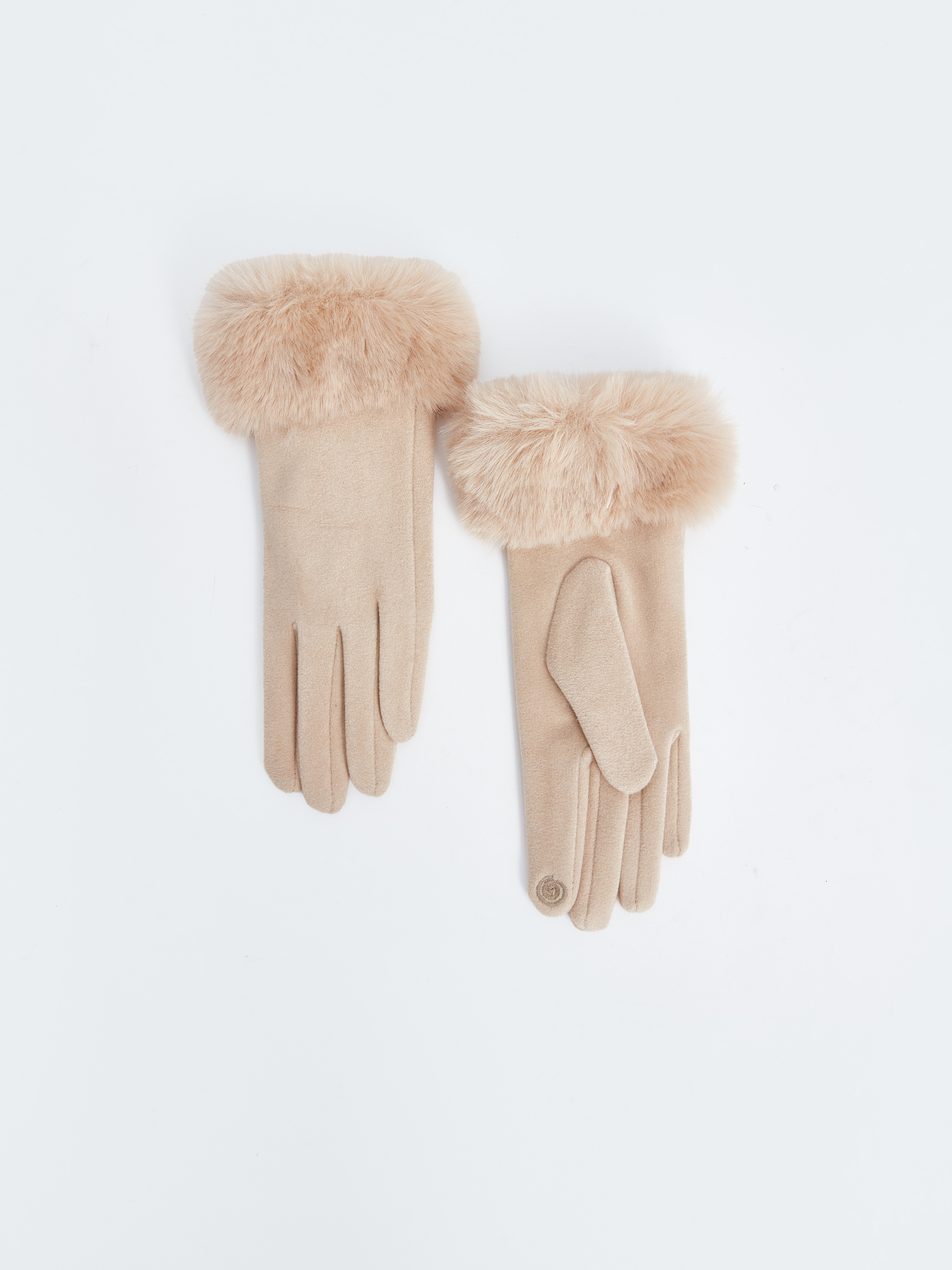 LCW ACCESSORIES Kürklü Kadın Eldiven görsel 2