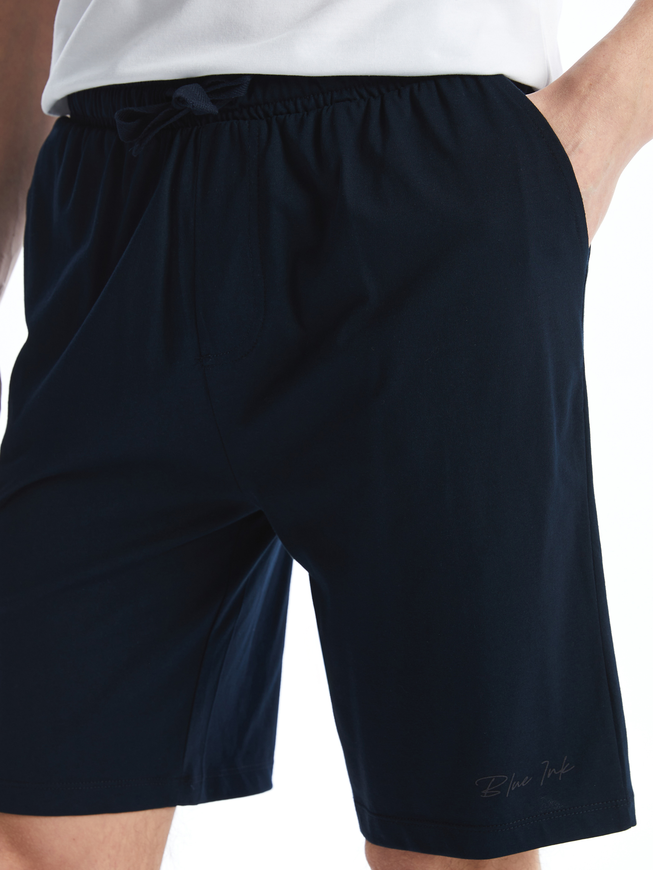 LC WAIKIKI Slim Fit Erkek Pijama Alt Şort görsel 3