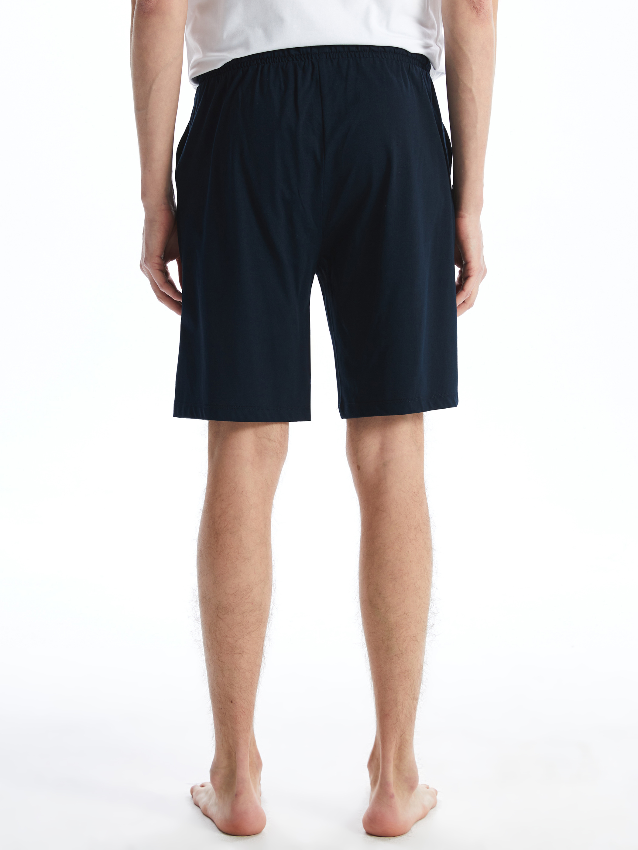 LC WAIKIKI Slim Fit Erkek Pijama Alt Şort görsel 4