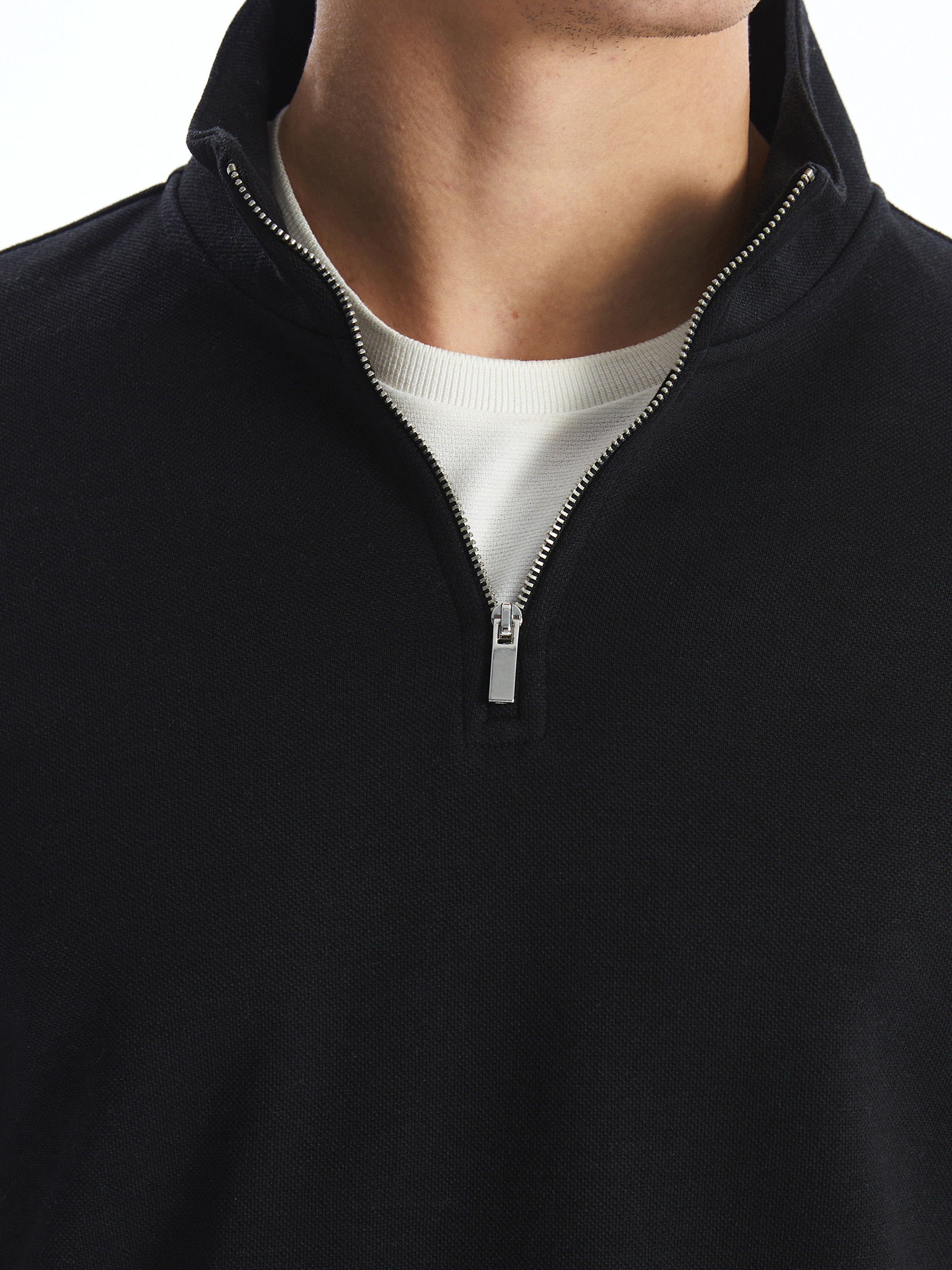 LCWAIKIKI Classic Dik Yaka Erkek Sweatshirt görsel 4