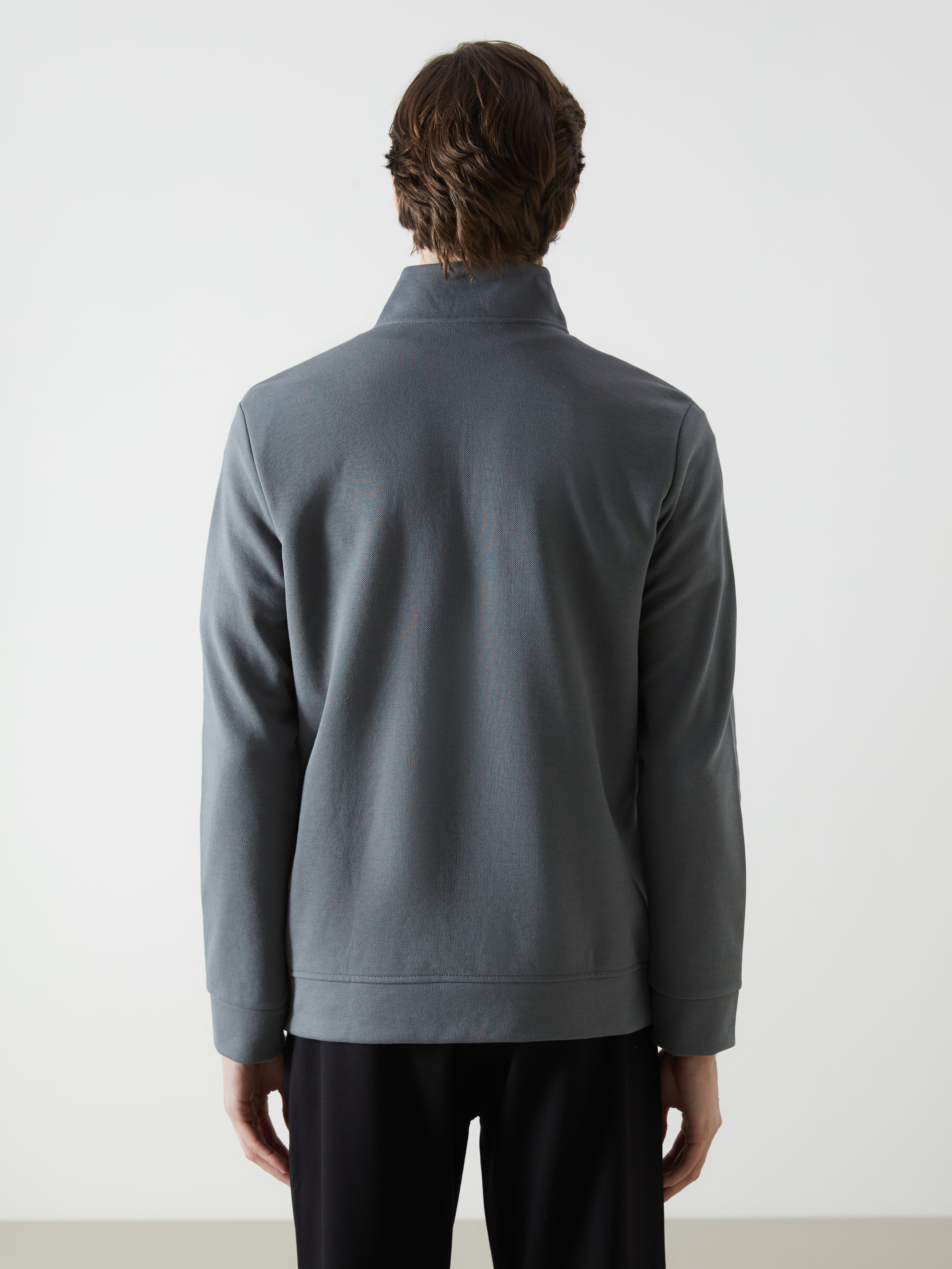 LCWAIKIKI Classic Dik Yaka Erkek Sweatshirt görsel 4