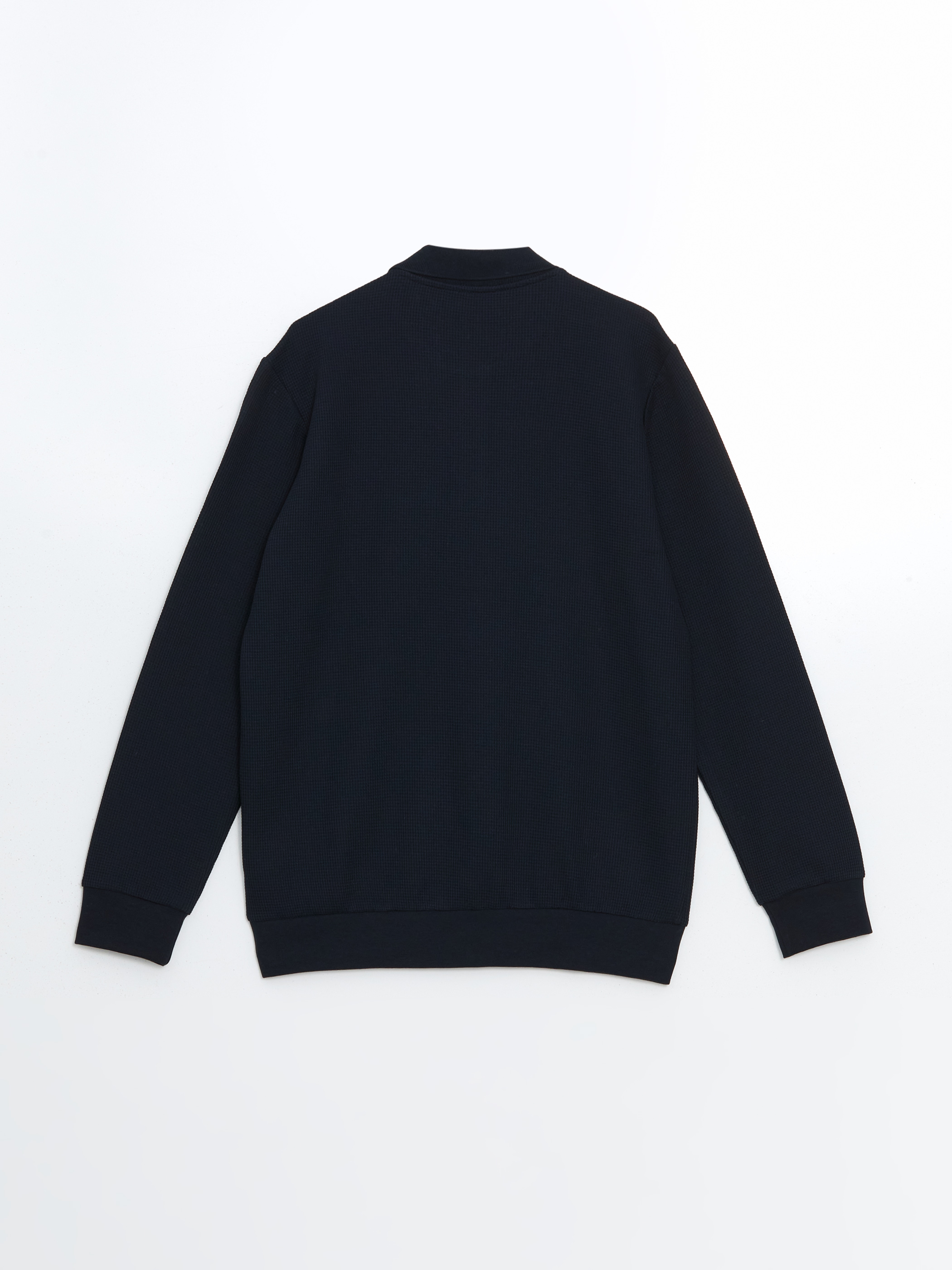LCWAIKIKI Classic Polo Yaka Uzun Kollu Erkek Sweatshirt görsel 6