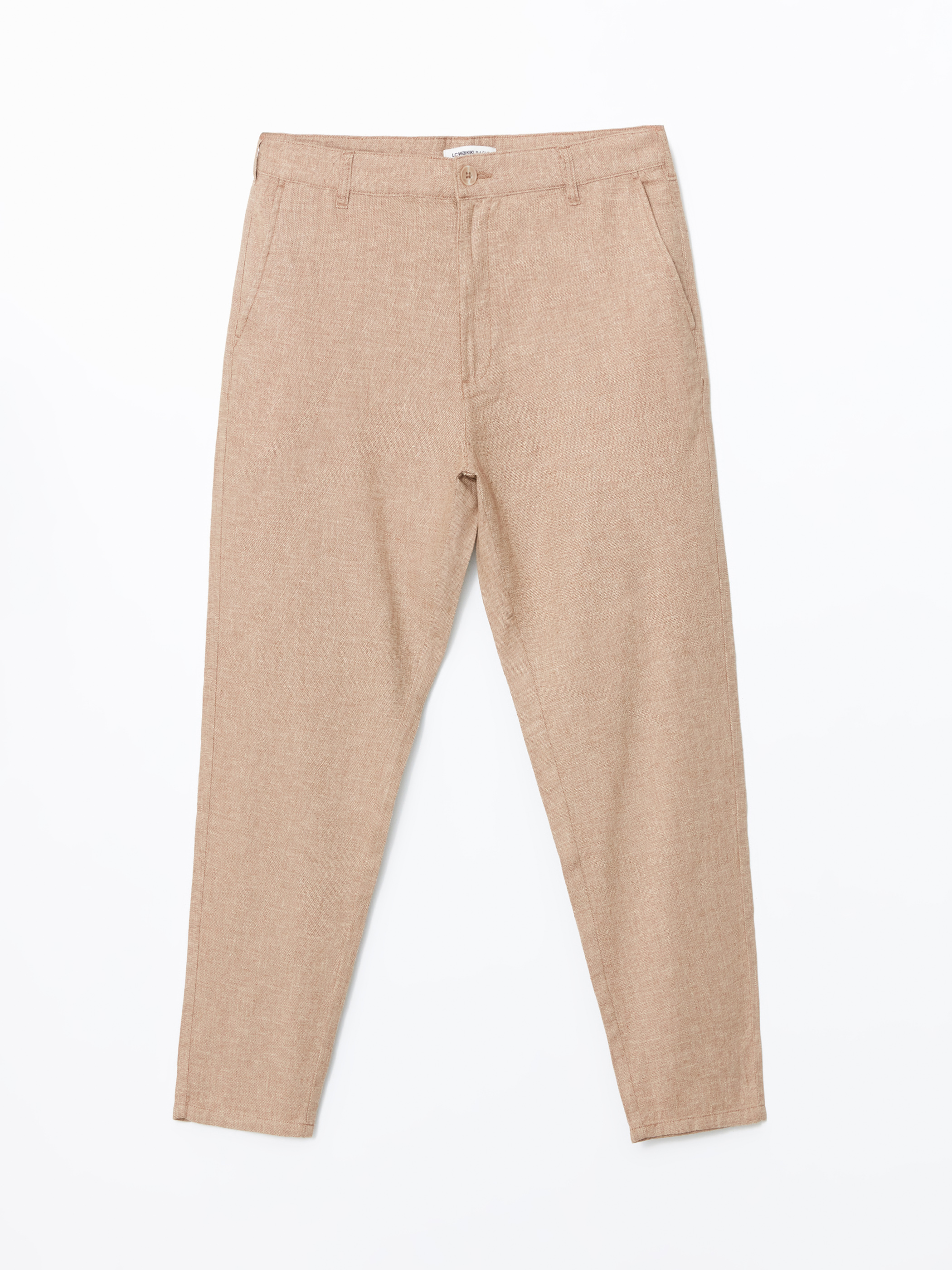 LCWAIKIKI Classic Regular Fit Keten Karışımlı Erkek Chino Pantolon görsel 5