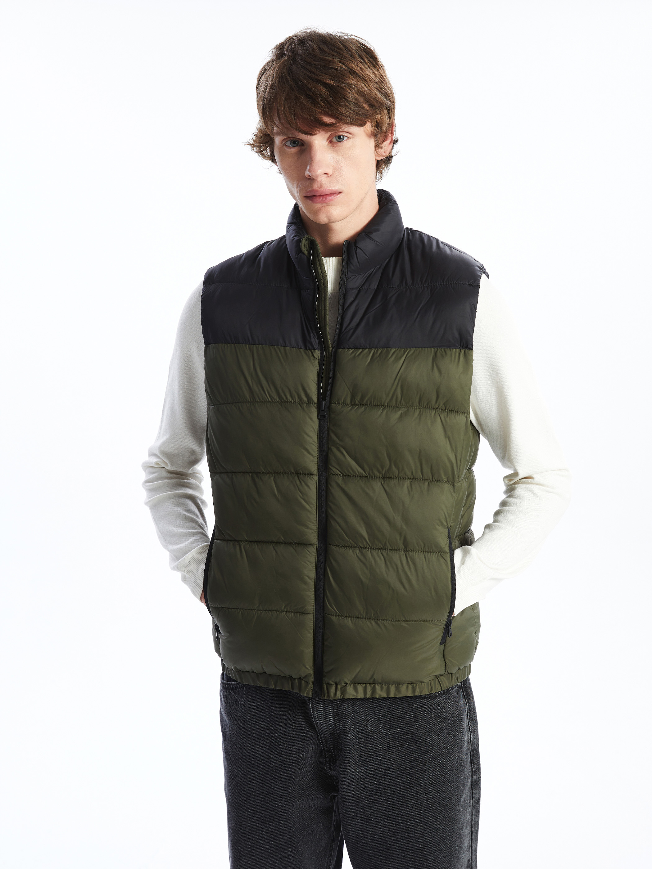XSIDE Slim Fit Dik Yaka Erkek Şişme Yelek