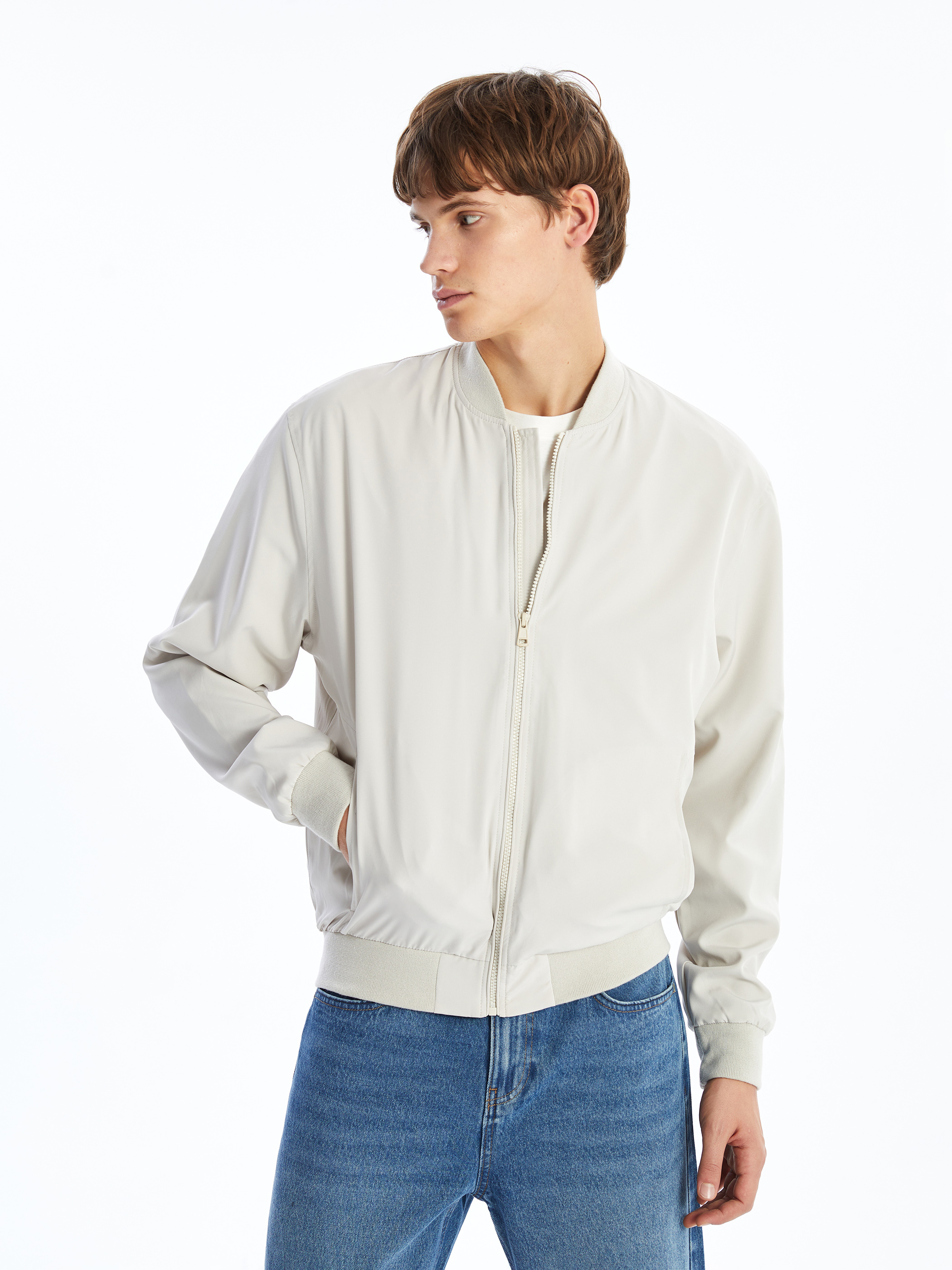 XSIDE Kolej Yaka Erkek Bomber Ceket