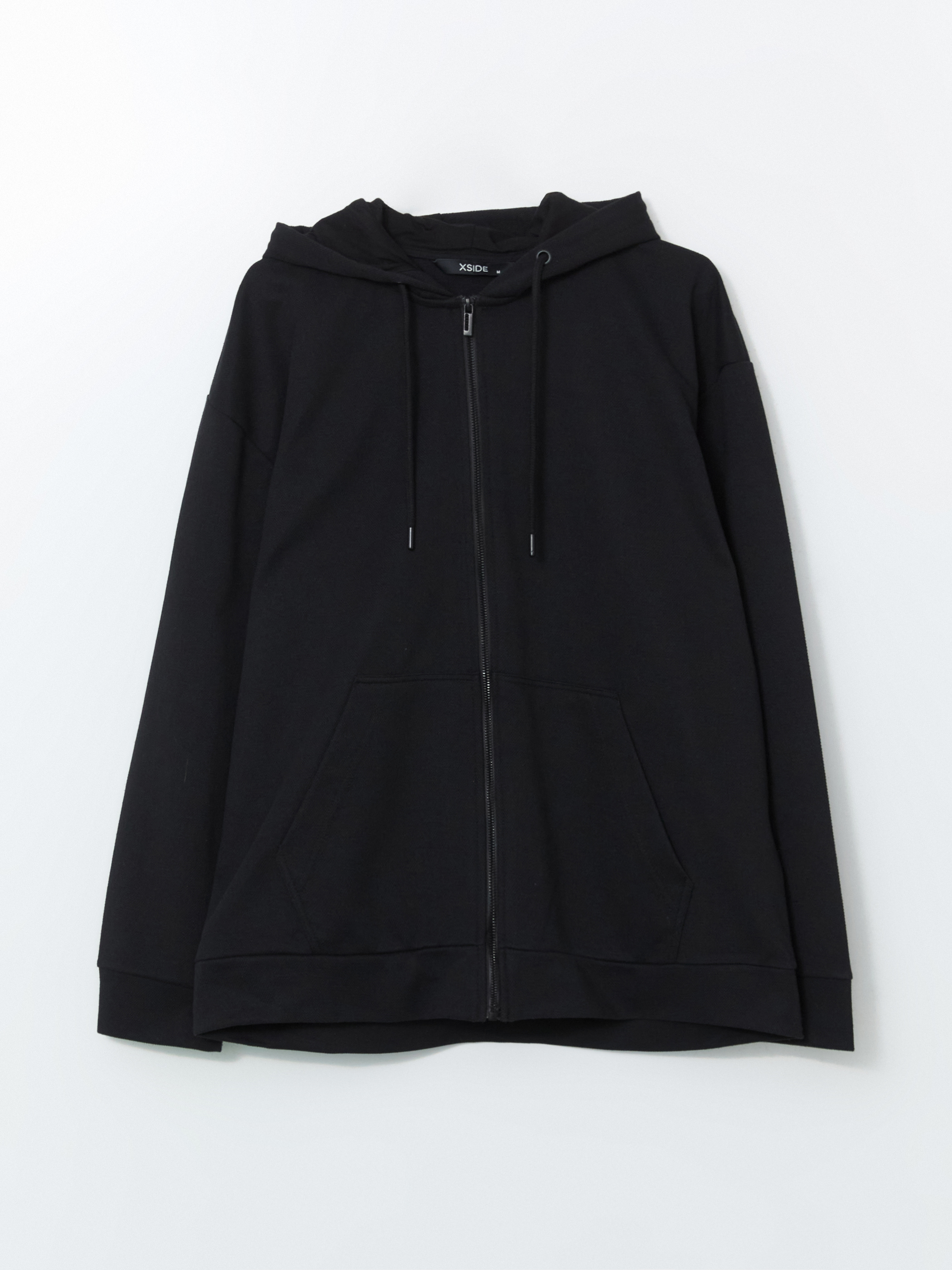 XSIDE Kapüşonlu Uzun Kollu Erkek Fermuarlı Sweatshirt görsel 5