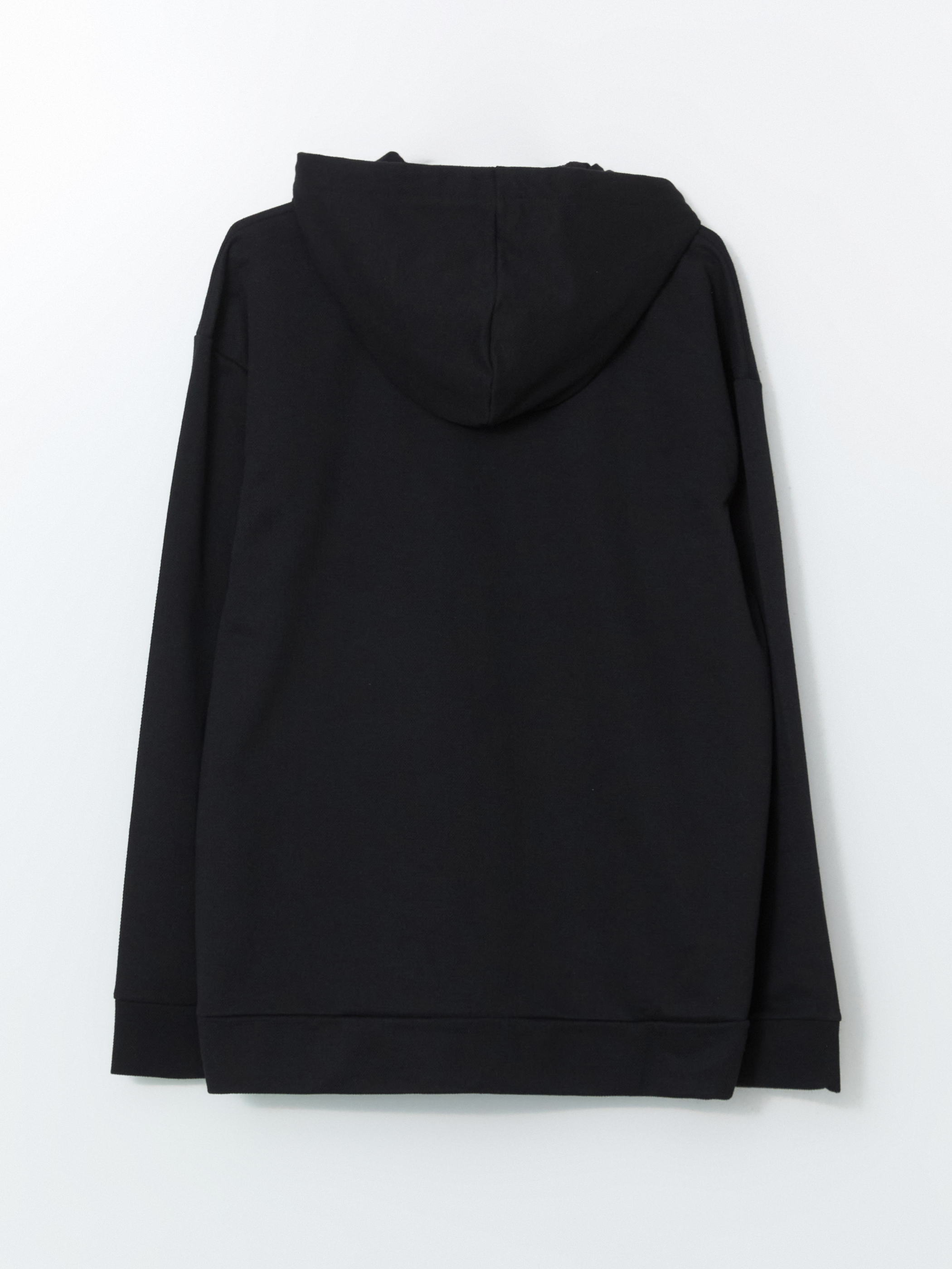 XSIDE Kapüşonlu Uzun Kollu Erkek Fermuarlı Sweatshirt görsel 6