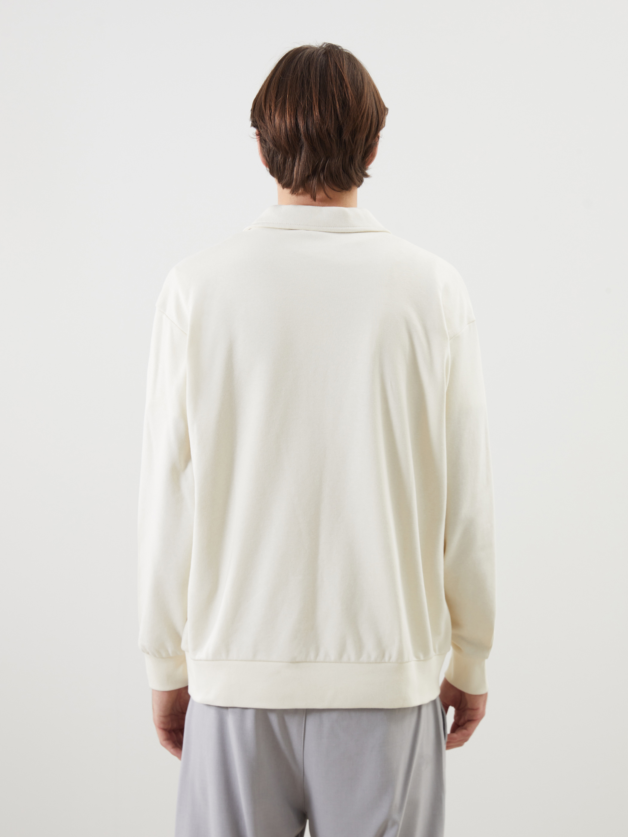XSIDE Polo Yaka Uzun Kollu Erkek Sweatshirt görsel 4