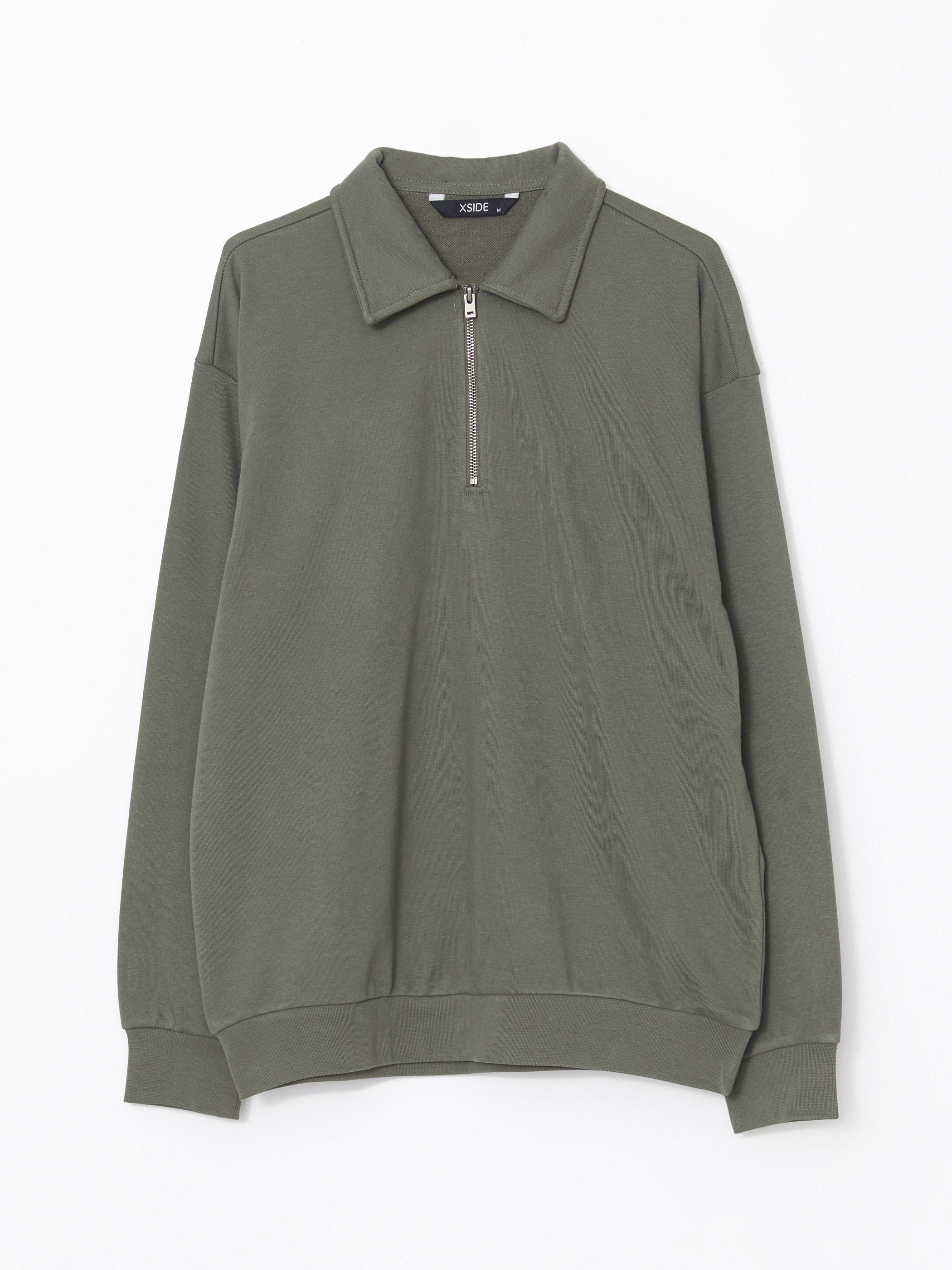 XSIDE Polo Yaka Uzun Kollu Erkek Sweatshirt görsel 5