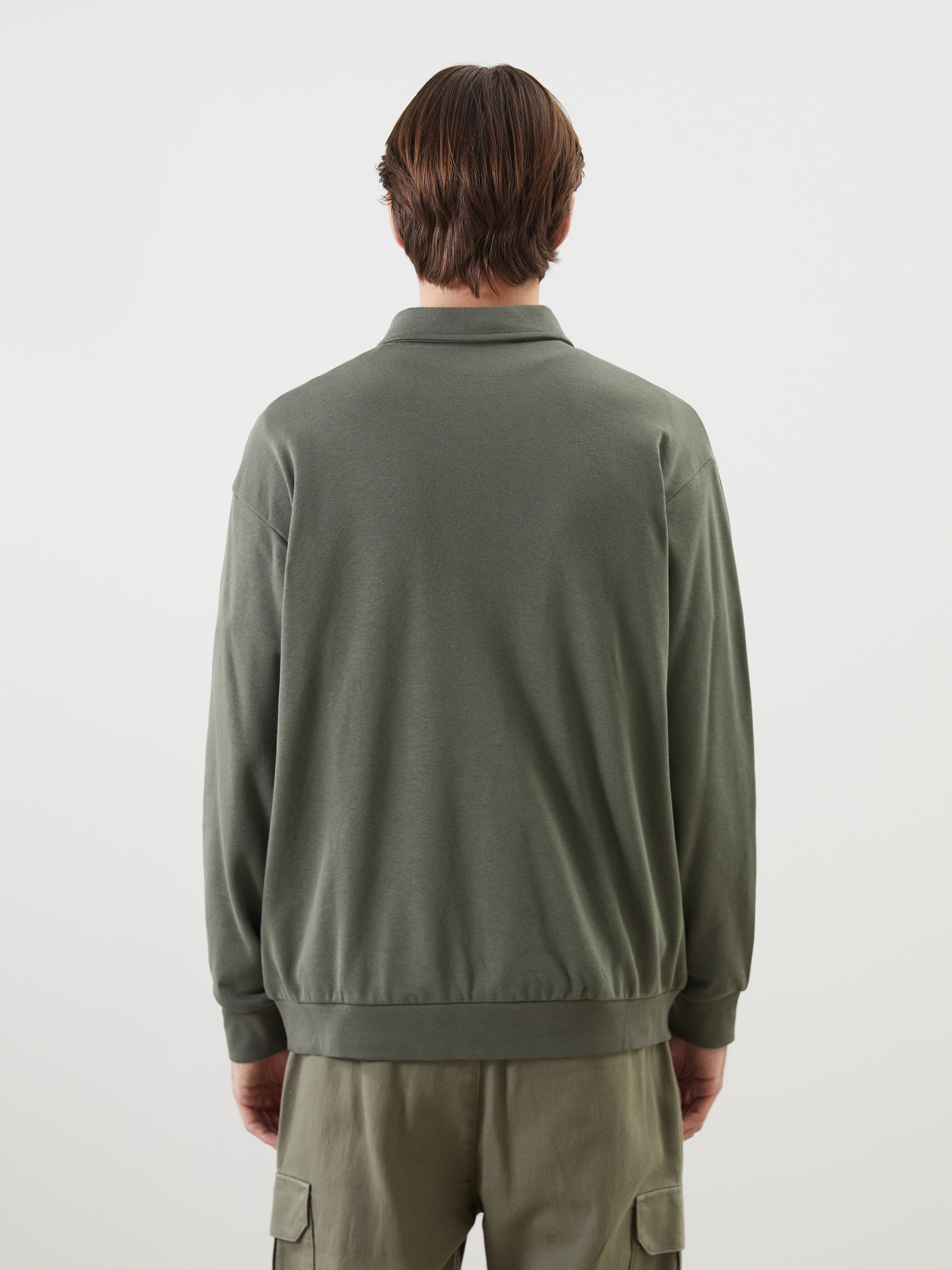 XSIDE Polo Yaka Uzun Kollu Erkek Sweatshirt görsel 4