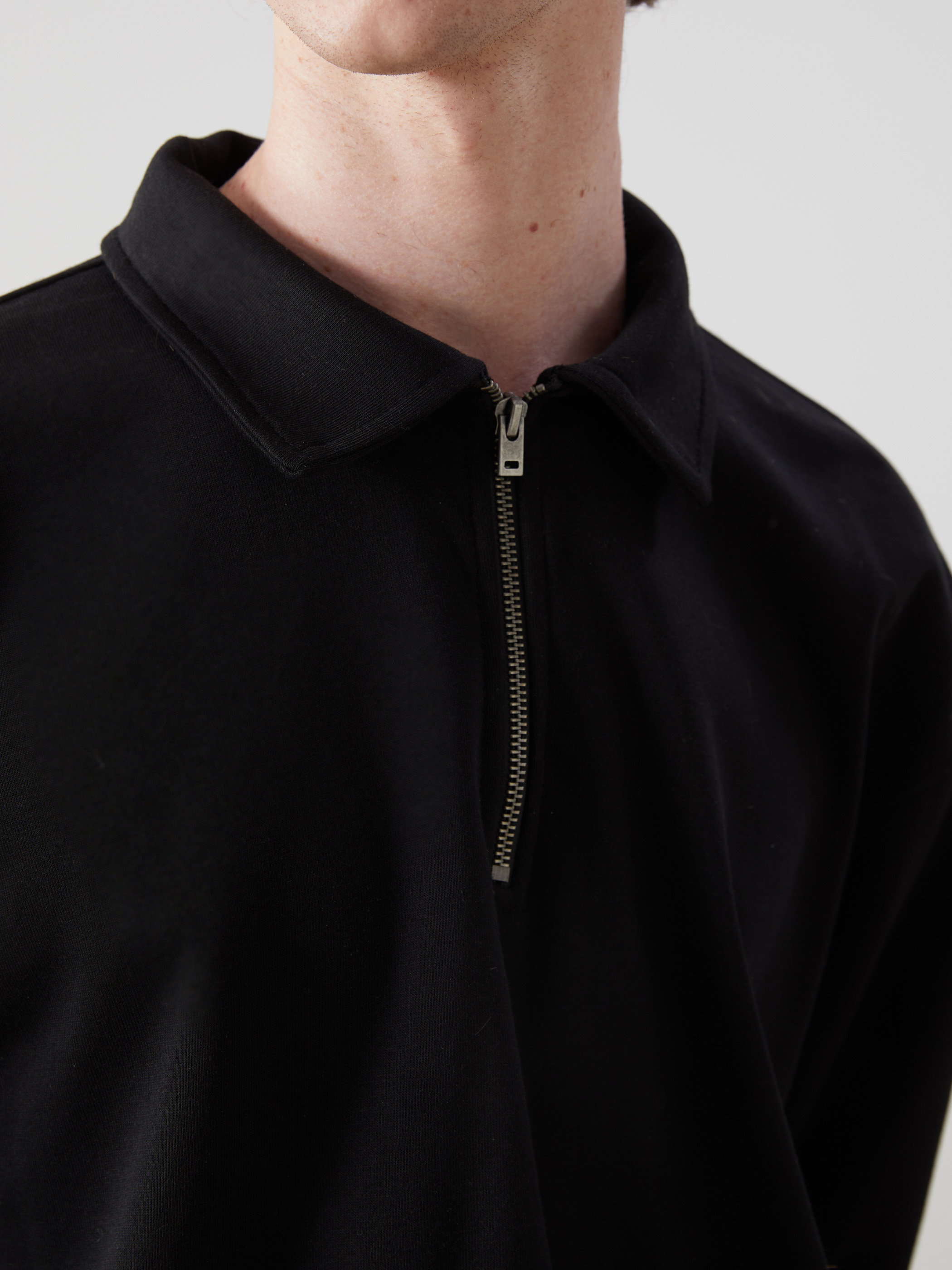 XSIDE Polo Yaka Uzun Kollu Erkek Sweatshirt görsel 3