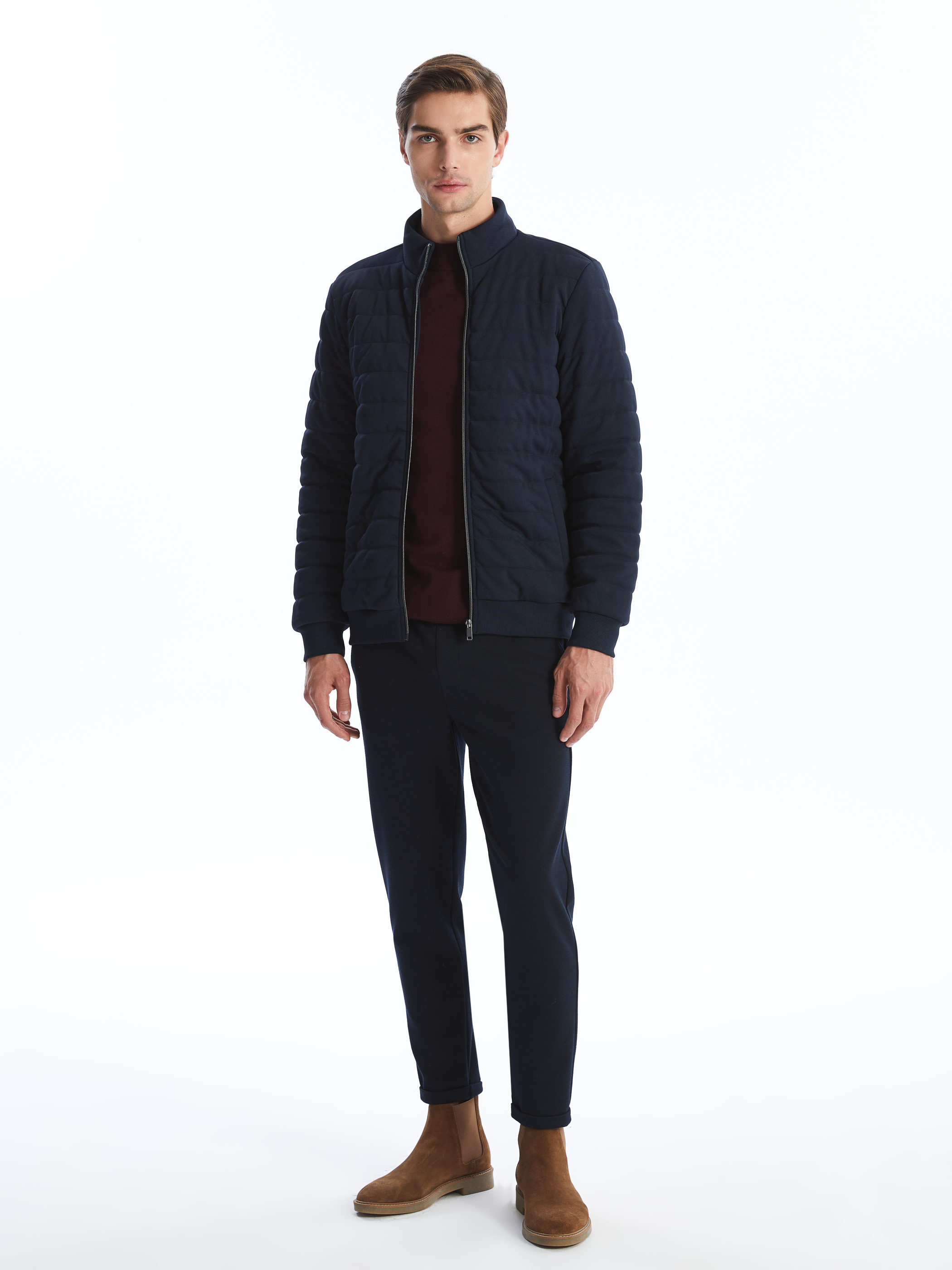 LCW Vision Slim Fit Dik Yaka Erkek Mont