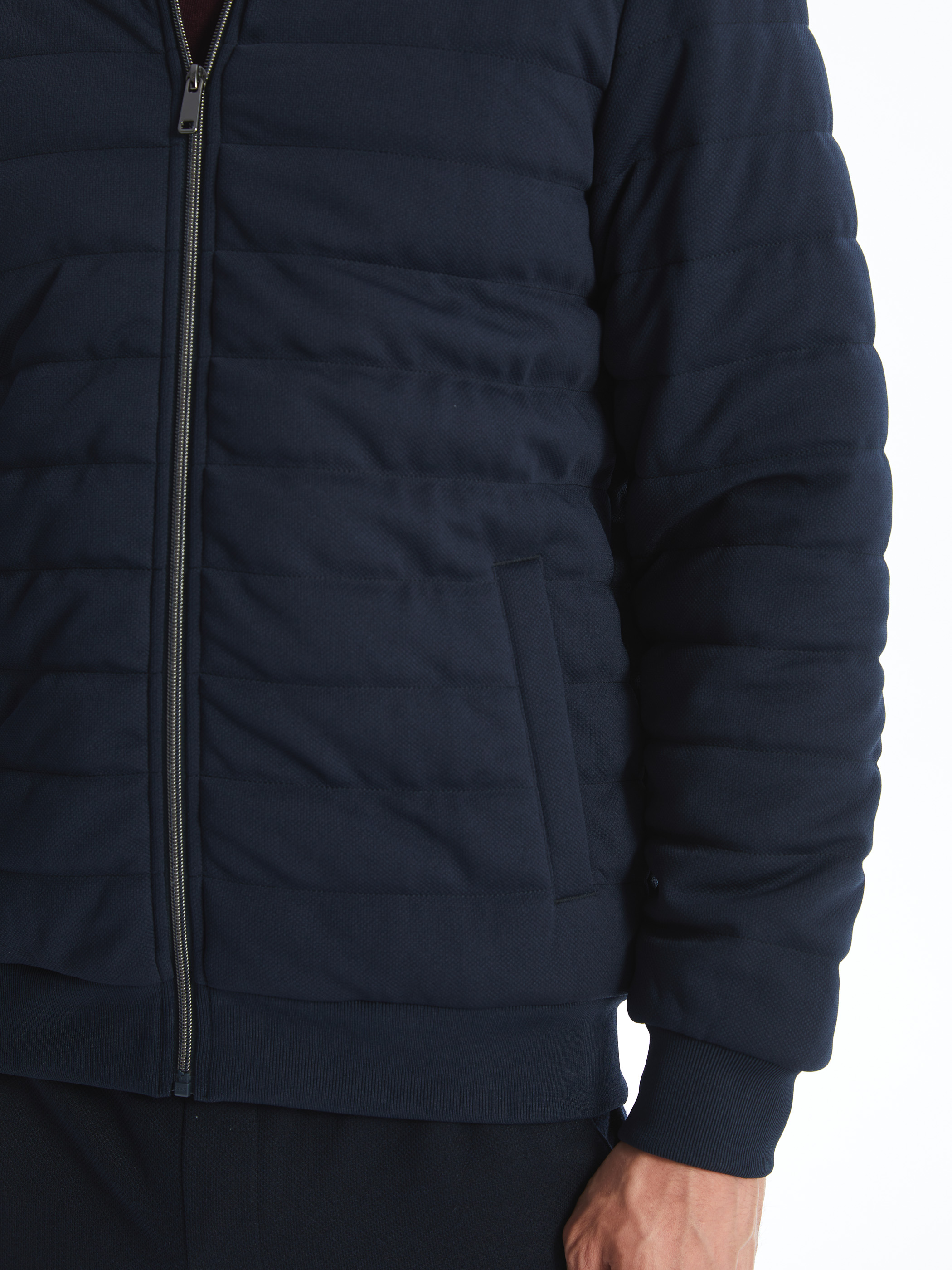 LCW Vision Slim Fit Dik Yaka Erkek Mont görsel 3