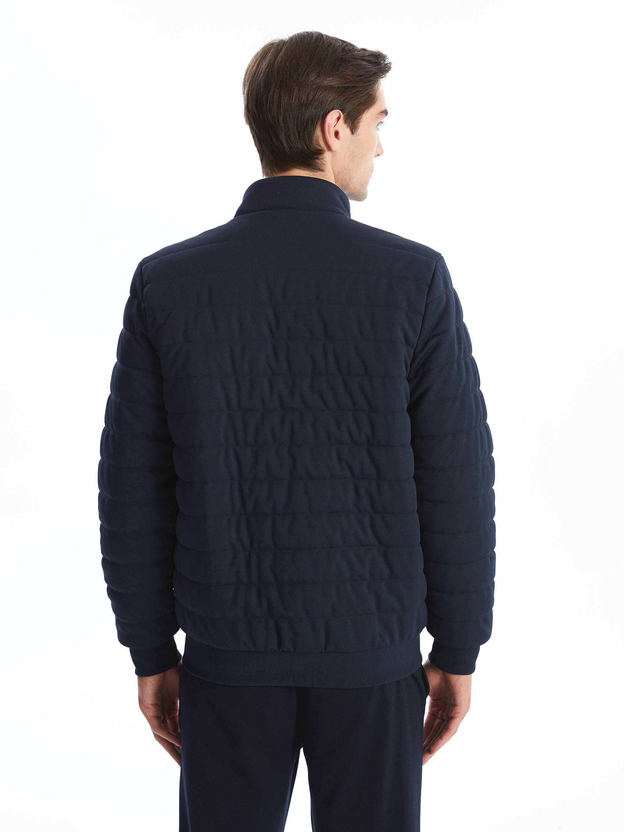 LCW Vision Slim Fit Dik Yaka Erkek Mont görsel 5