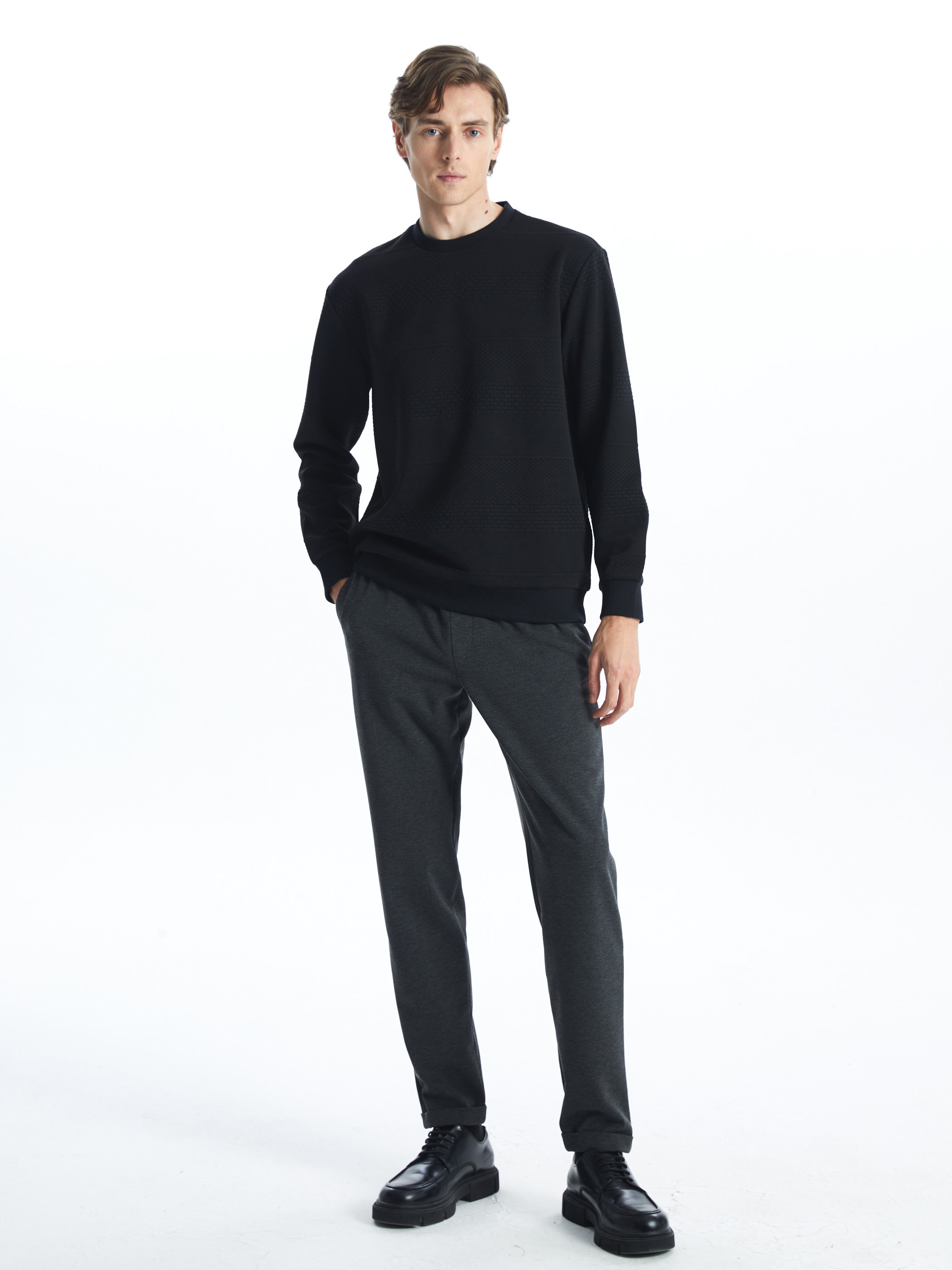 LCW Vision Bisiklet Yaka Uzun Kollu Erkek Sweatshirt görsel 2