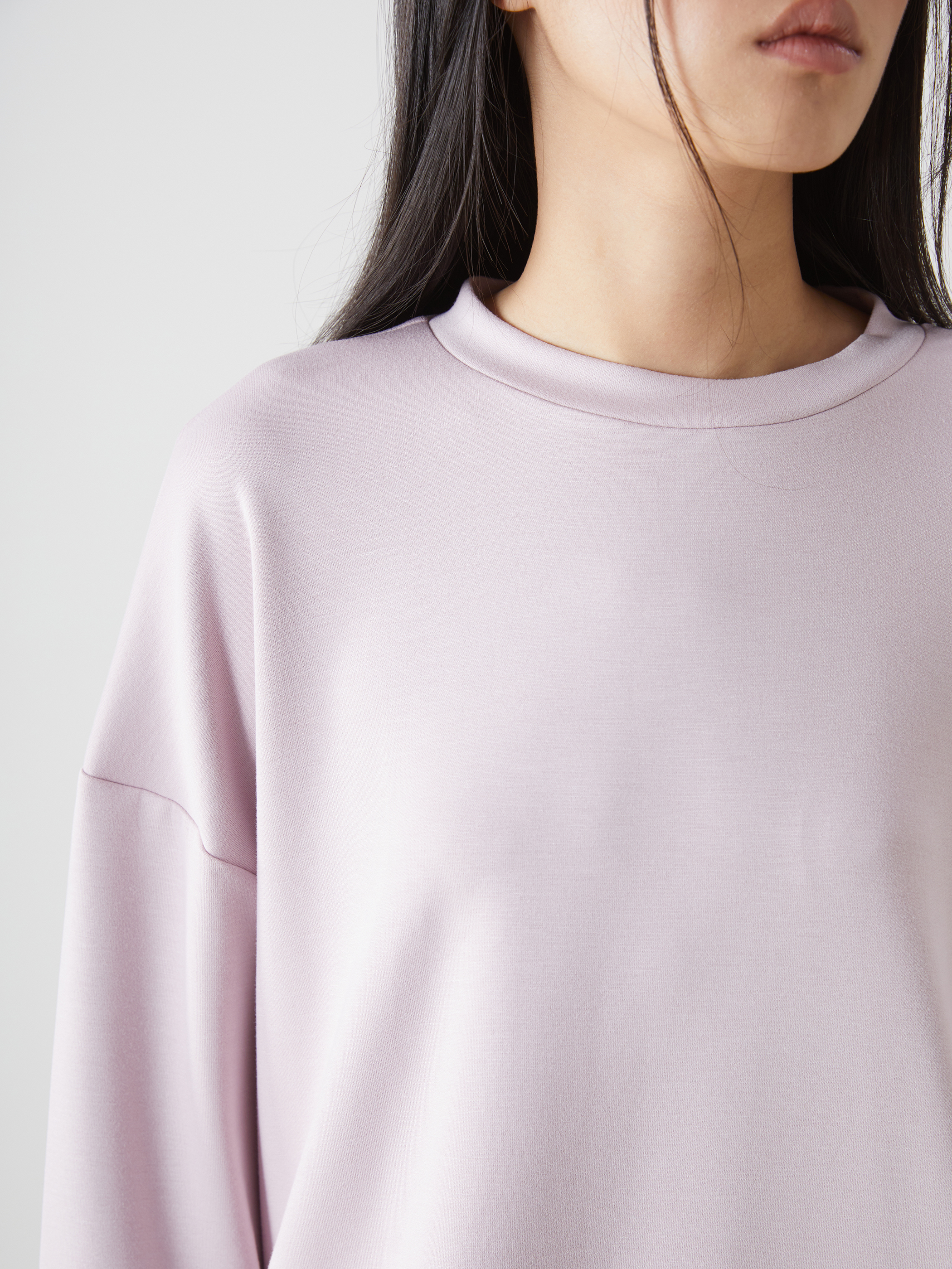LCW Vision Bisiklet Yaka Oversize Kadın Sweatshirt görsel 3