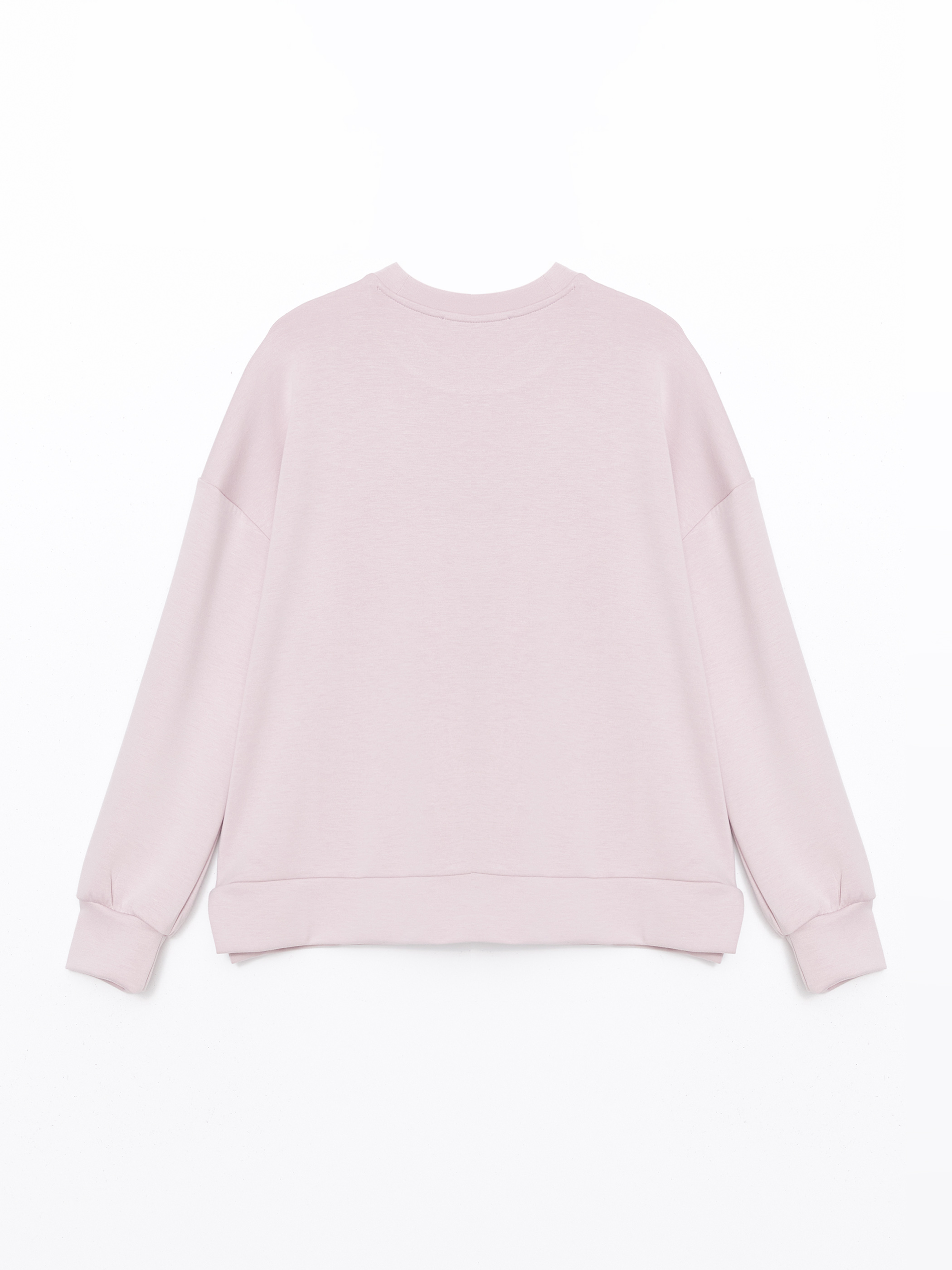 LCW Vision Bisiklet Yaka Oversize Kadın Sweatshirt görsel 6