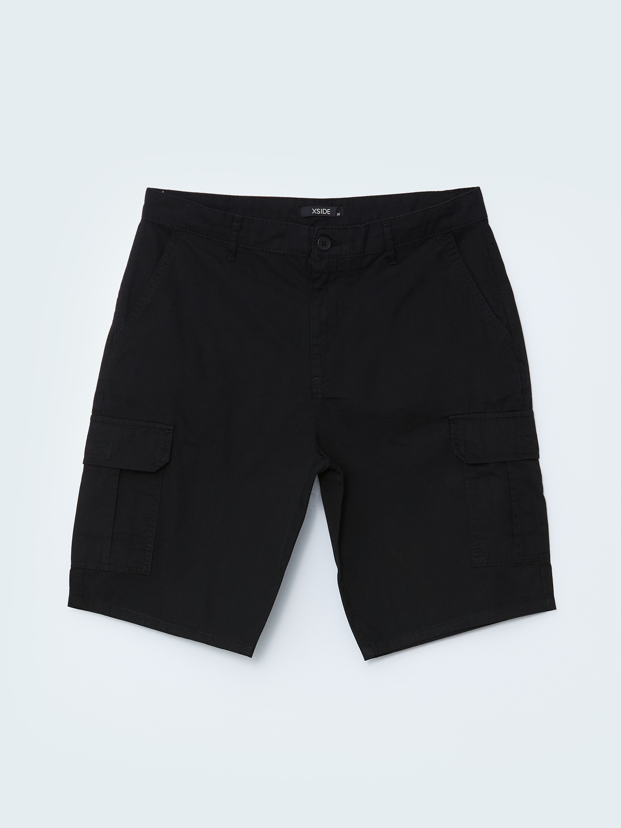 XSIDE Standart Kalıp Gabardin Erkek Kargo Şort görsel 5