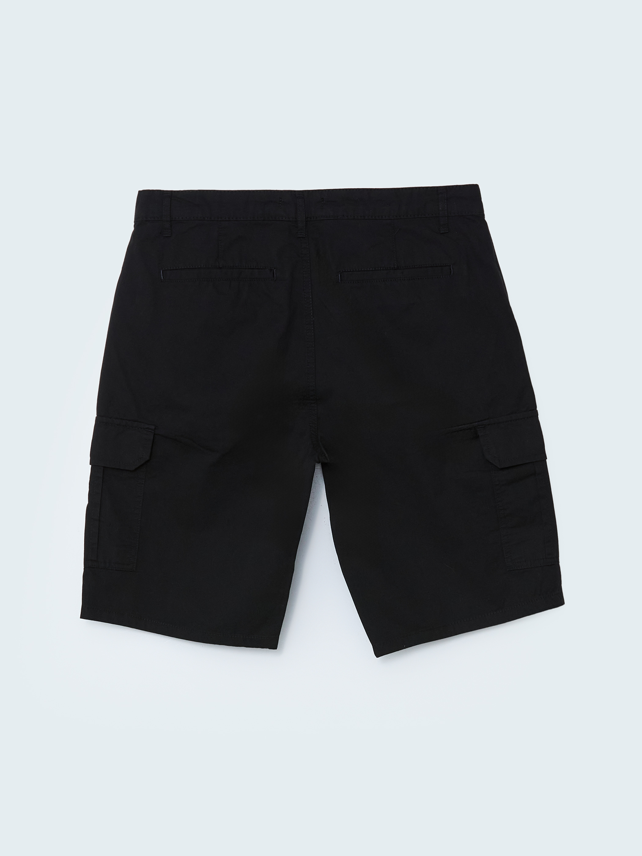 XSIDE Standart Kalıp Gabardin Erkek Kargo Şort görsel 6