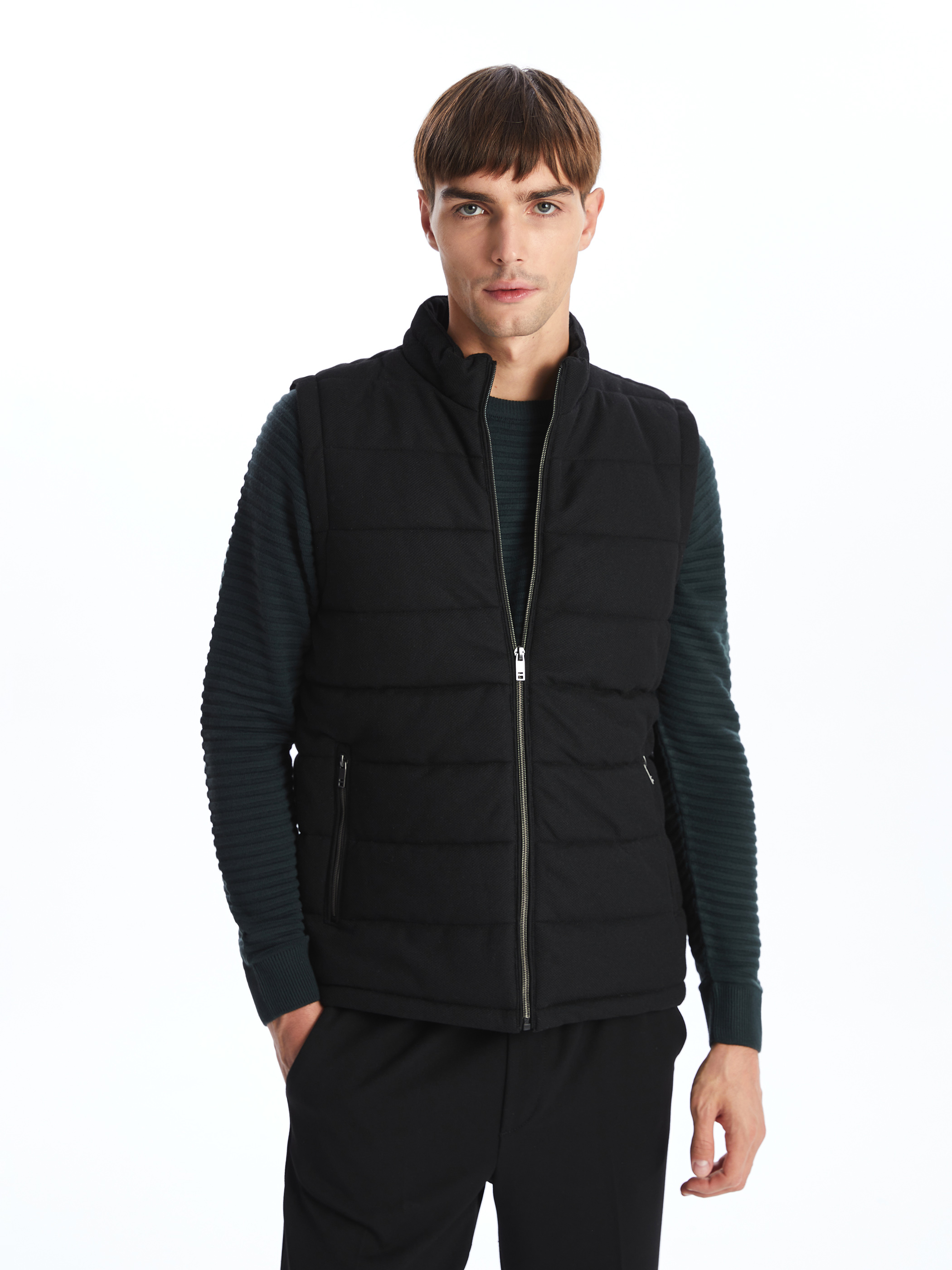 LCW Vision Slim Fit Dik Yaka Erkek Şişme Yelek