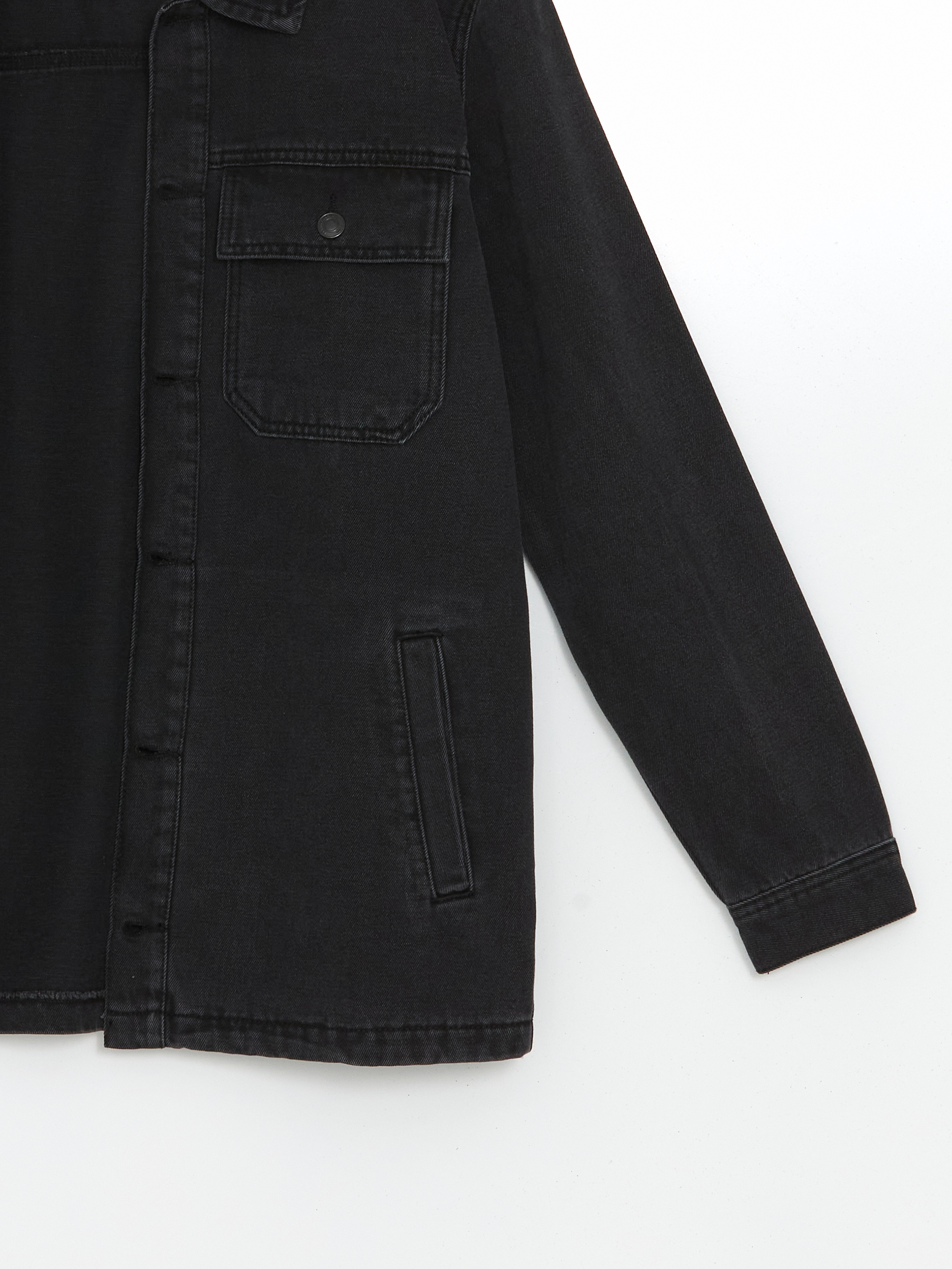 LCW Jeans Standart Kalıp Erkek Jean Ceket görsel 7