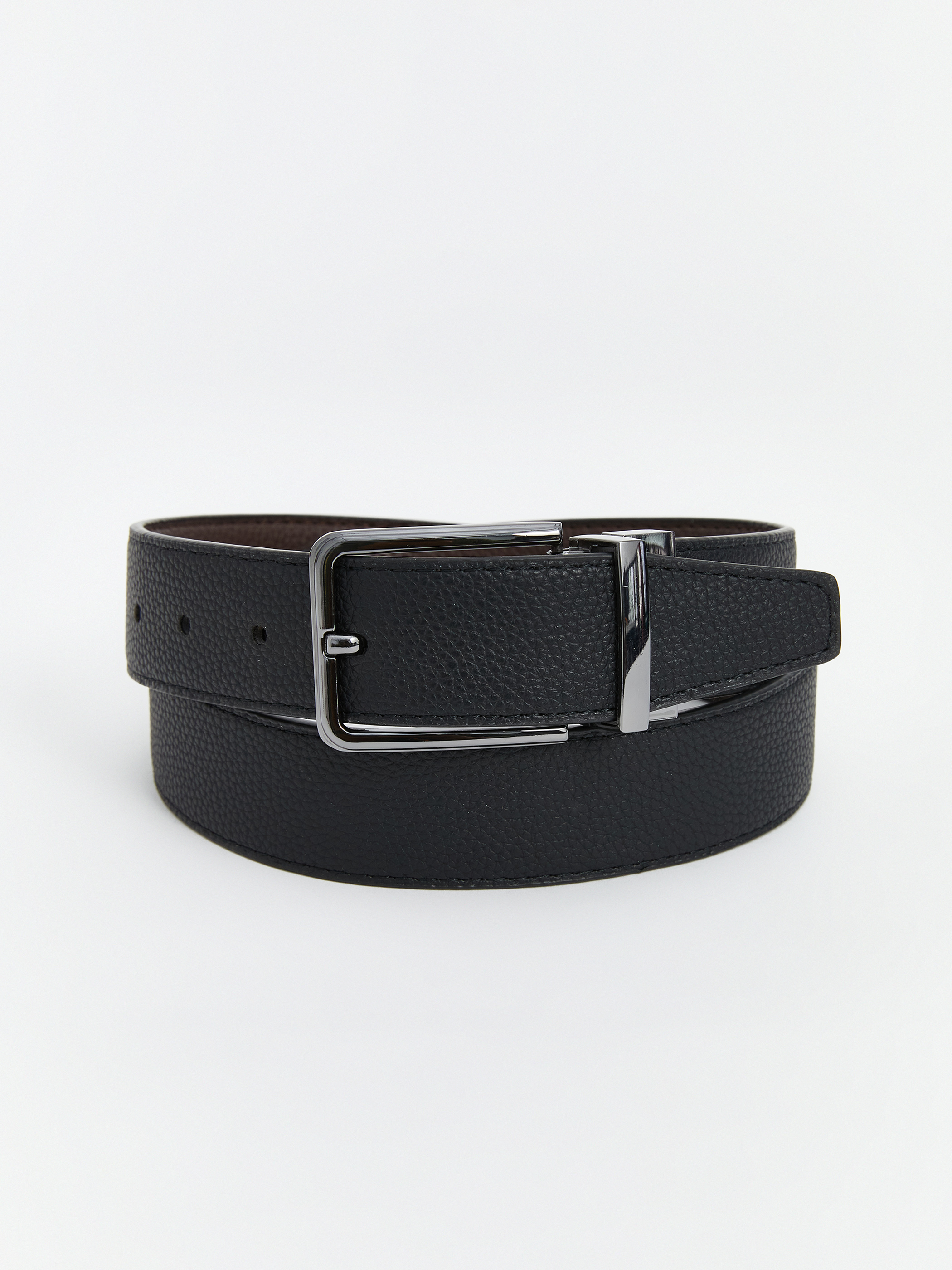 LCW ACCESSORIES Çift Yönlü Deri Görünümlü Erkek Kemer görsel 2
