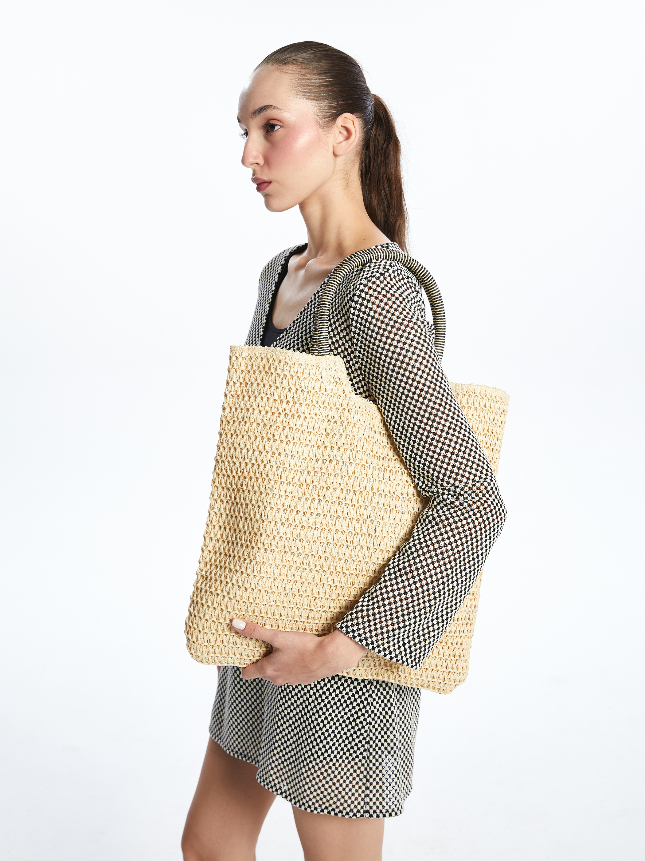 LCW ACCESSORIES Hasır Kadın El Çantası