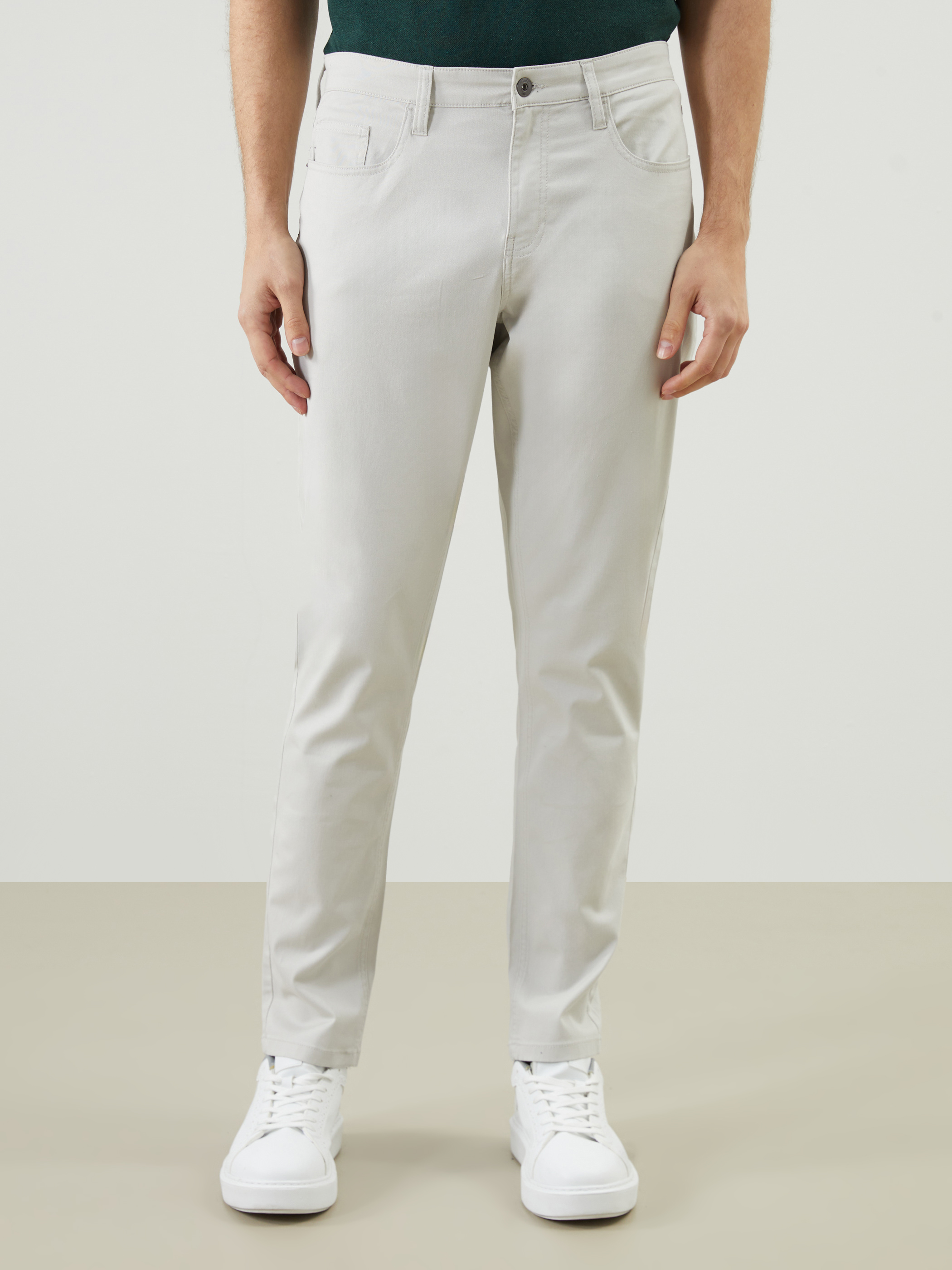 LCWAIKIKI Classic Dar Kalıp Gabardin Erkek Chino Pantolon görsel 2