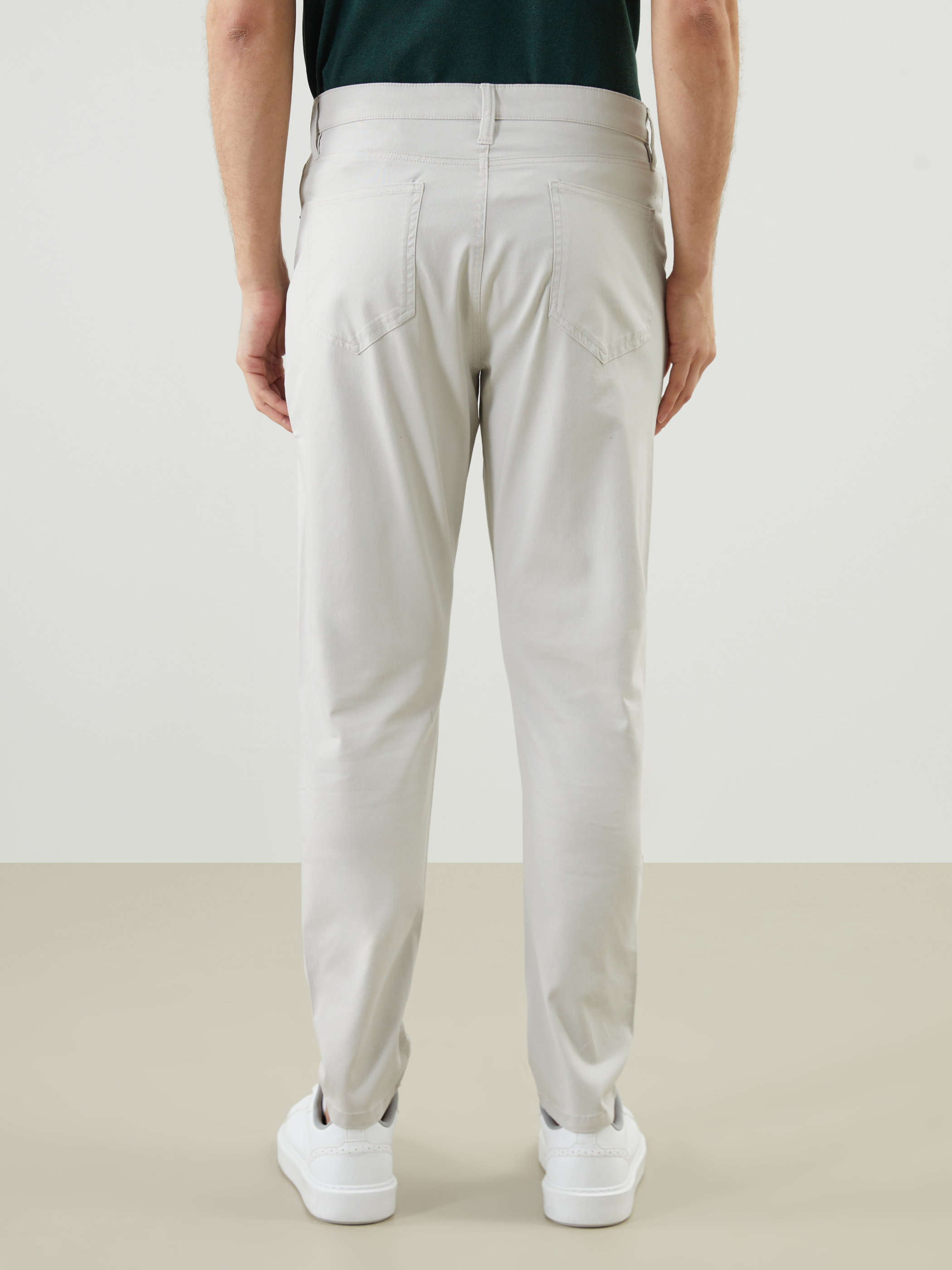 LCWAIKIKI Classic Dar Kalıp Gabardin Erkek Chino Pantolon görsel 4
