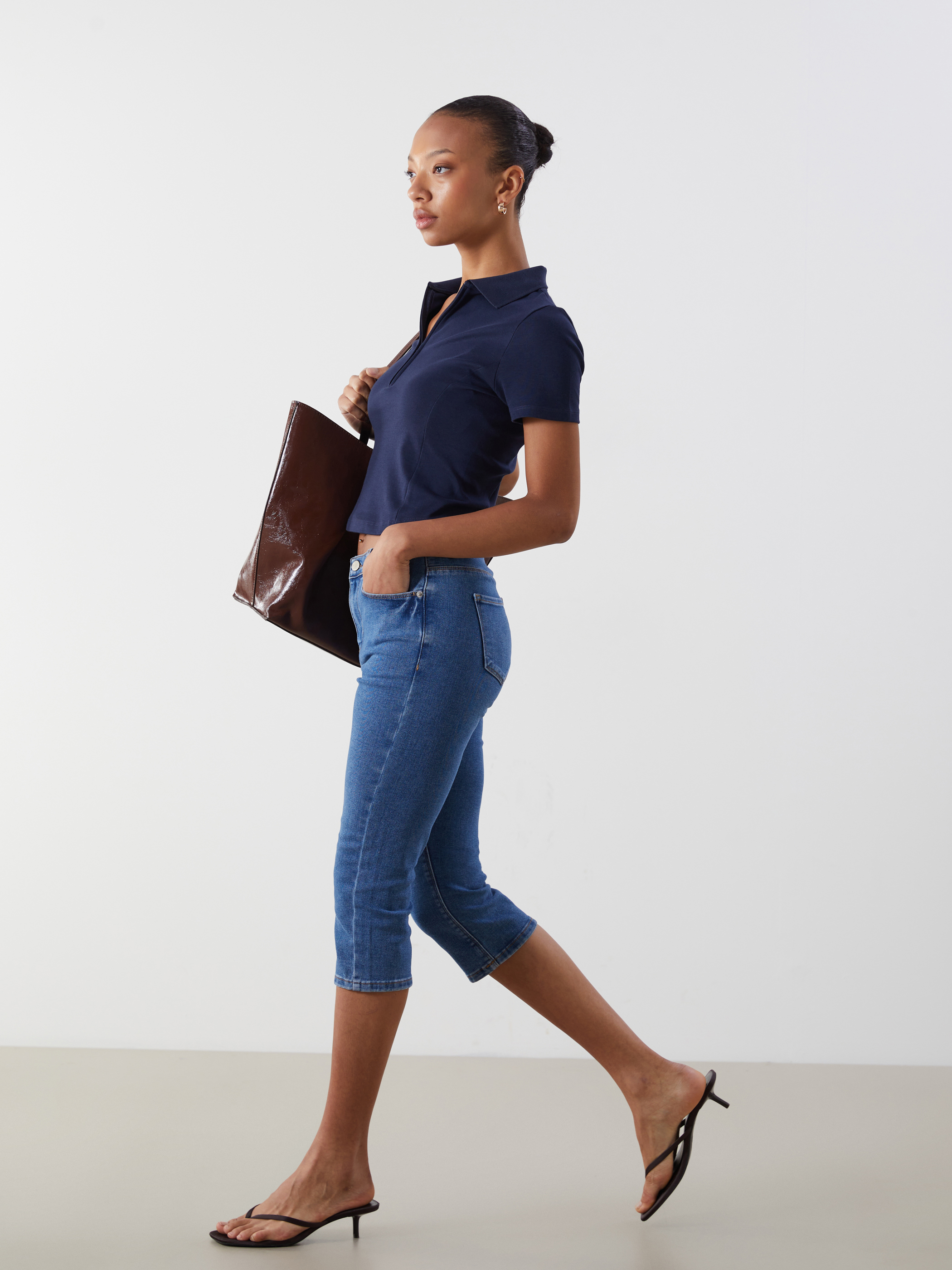LCW Jeans Dar Fit Kadın Jean Kapri