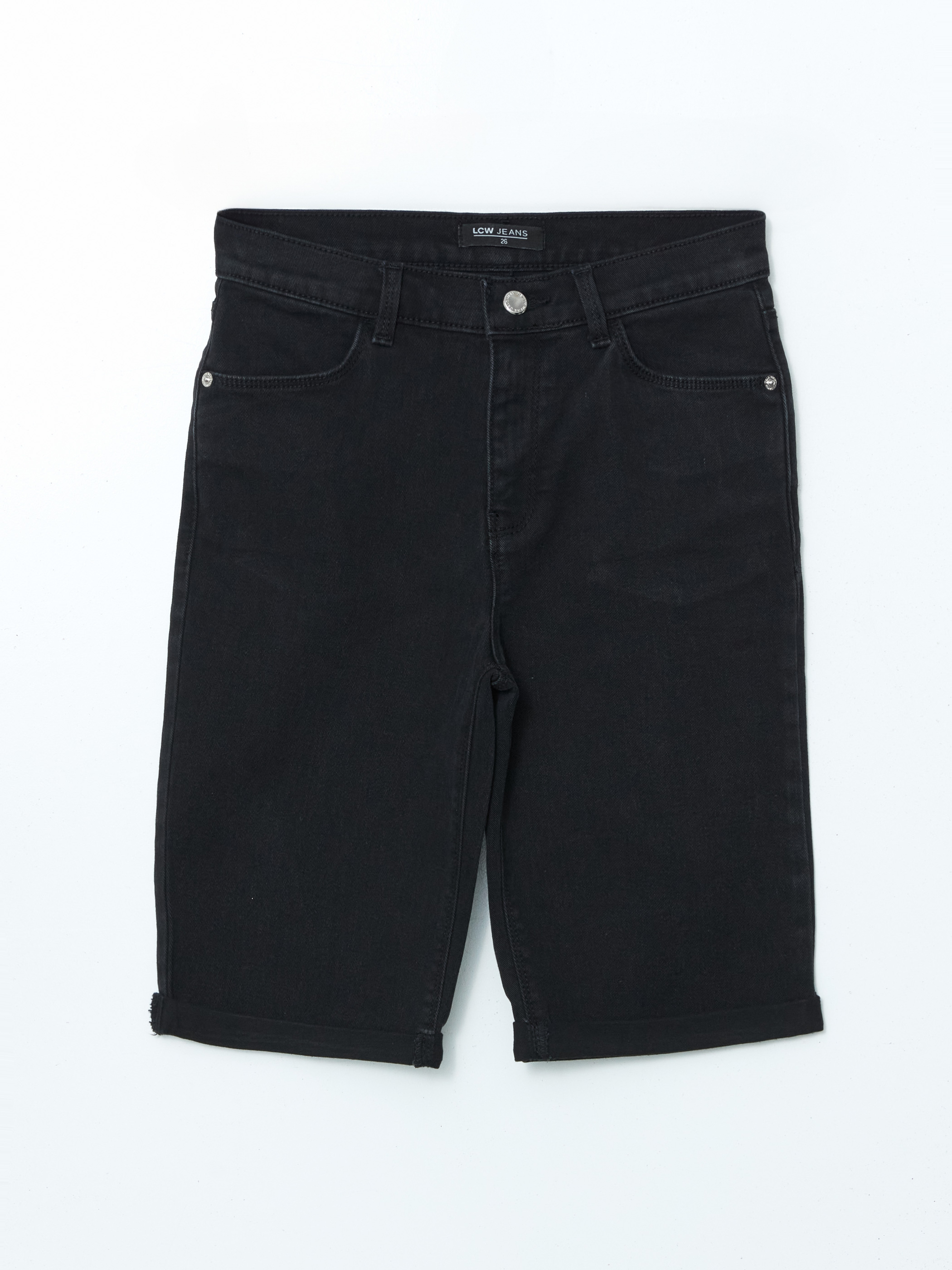 LCW Jeans Bermuda Fit Kadın Jean Şort görsel 5