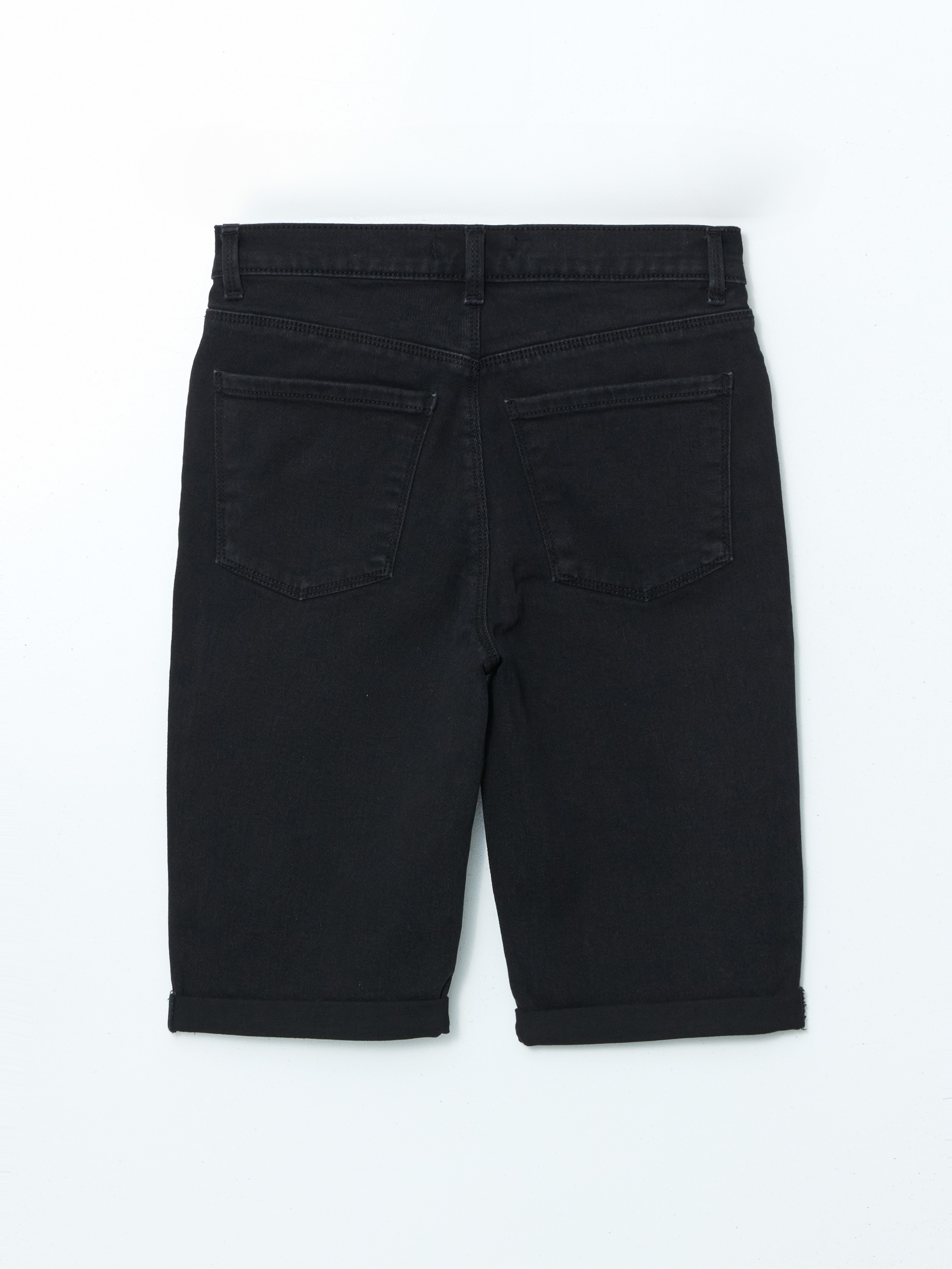 LCW Jeans Bermuda Fit Kadın Jean Şort görsel 6