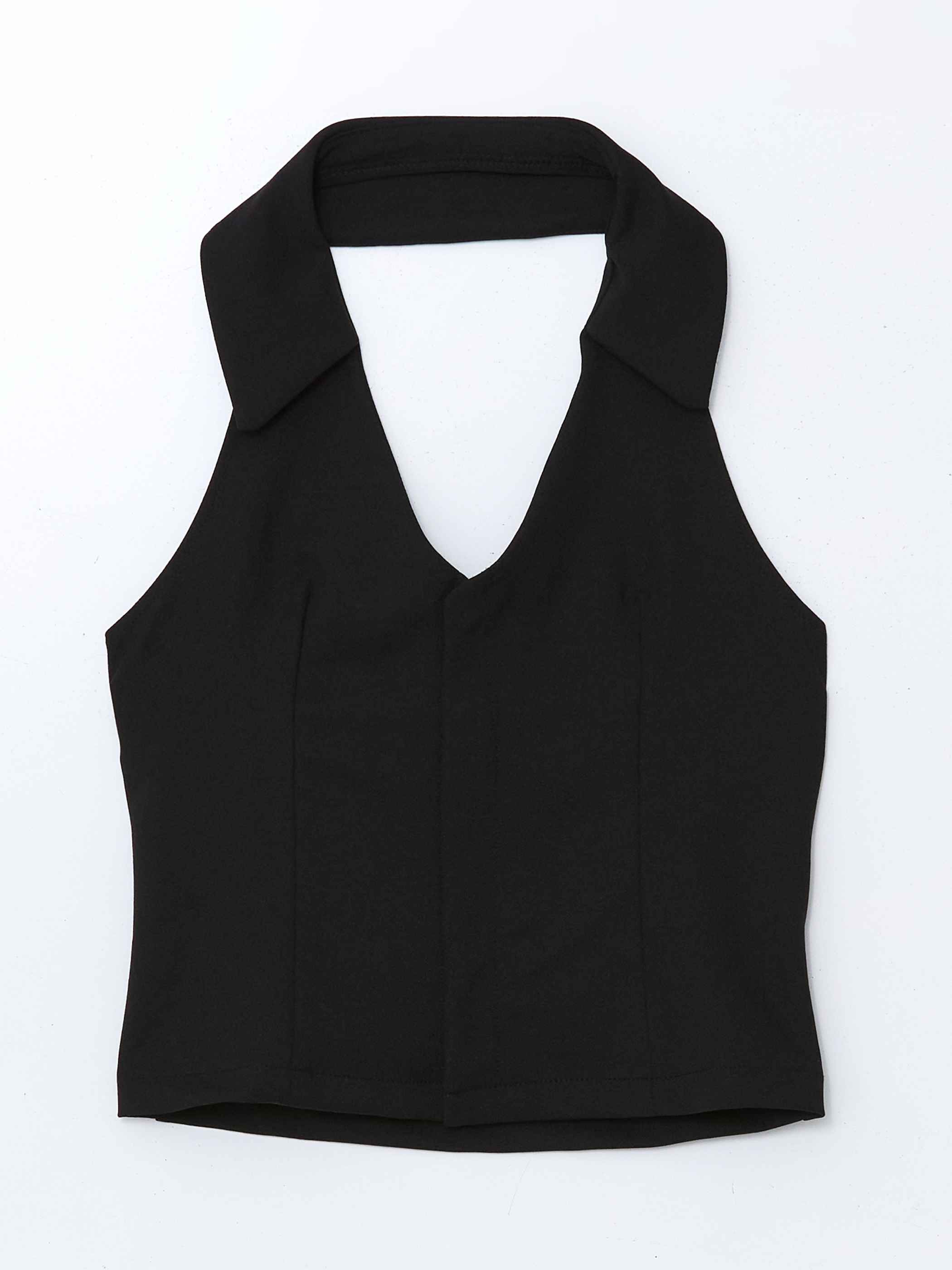 LCW Vision Halter Yaka Kadın Klasik Yelek görsel 5