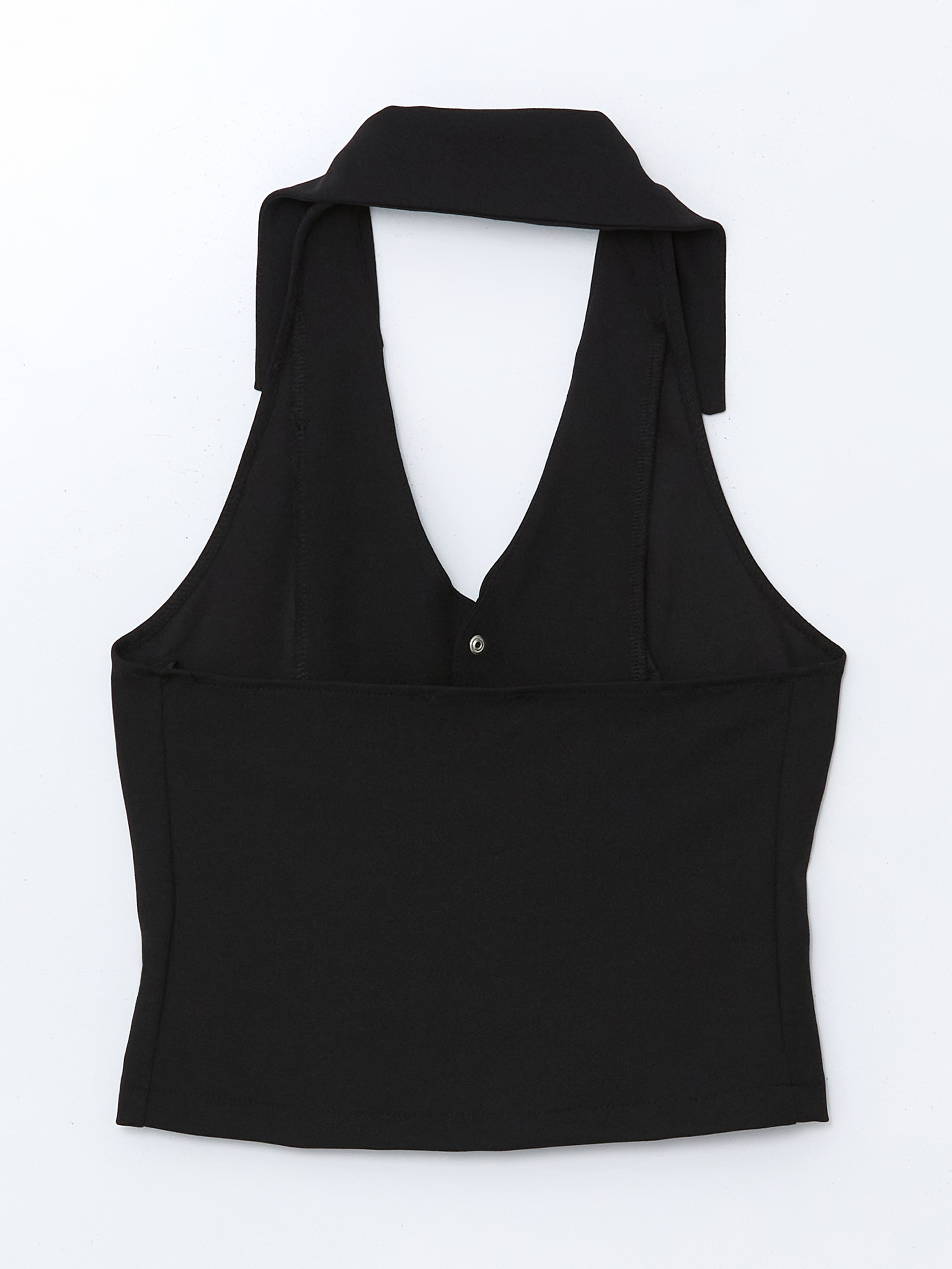 LCW Vision Halter Yaka Kadın Klasik Yelek görsel 6