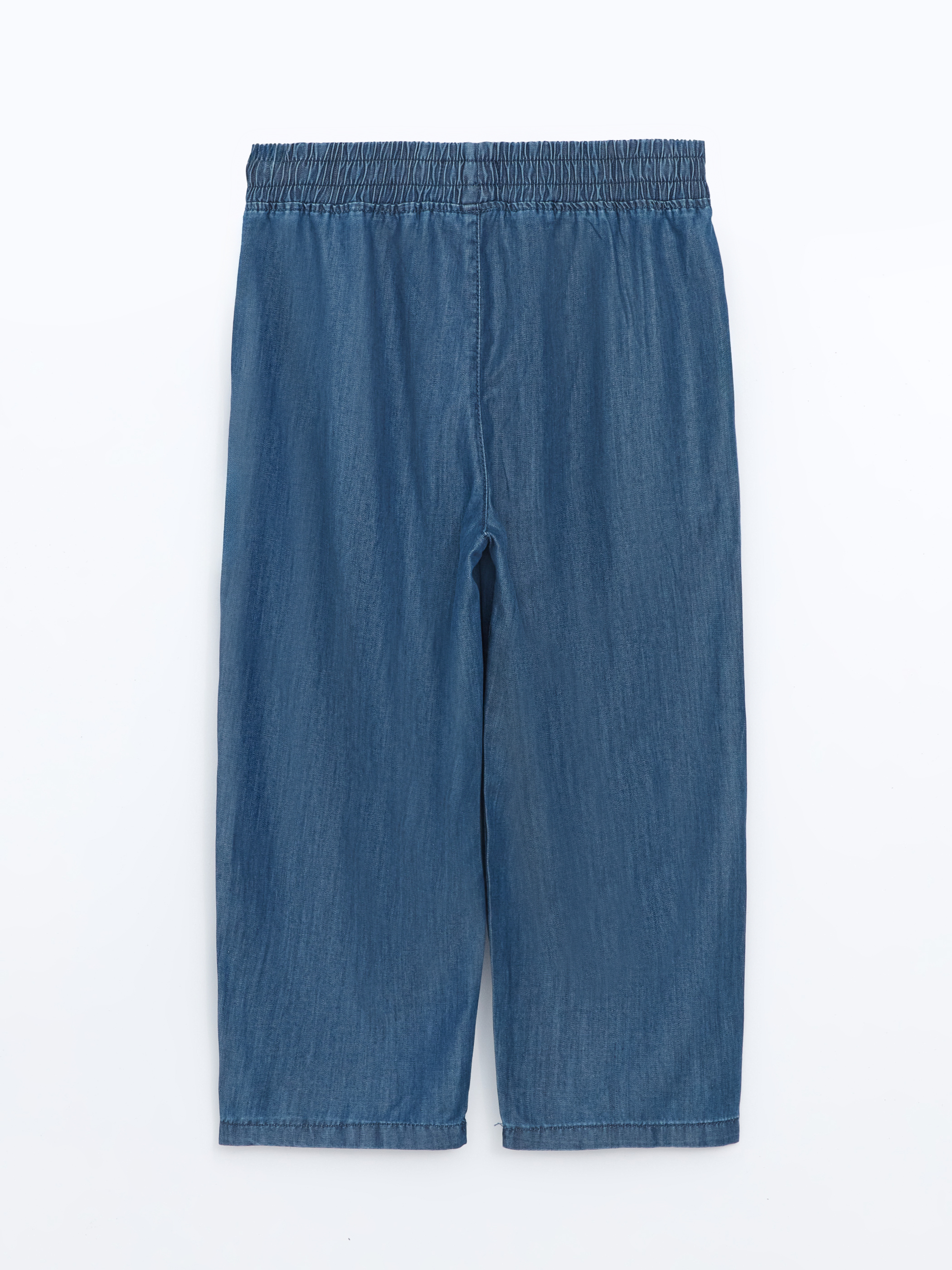LCW ECO Beli Lastikli Kadın Jean Kapri görsel 6