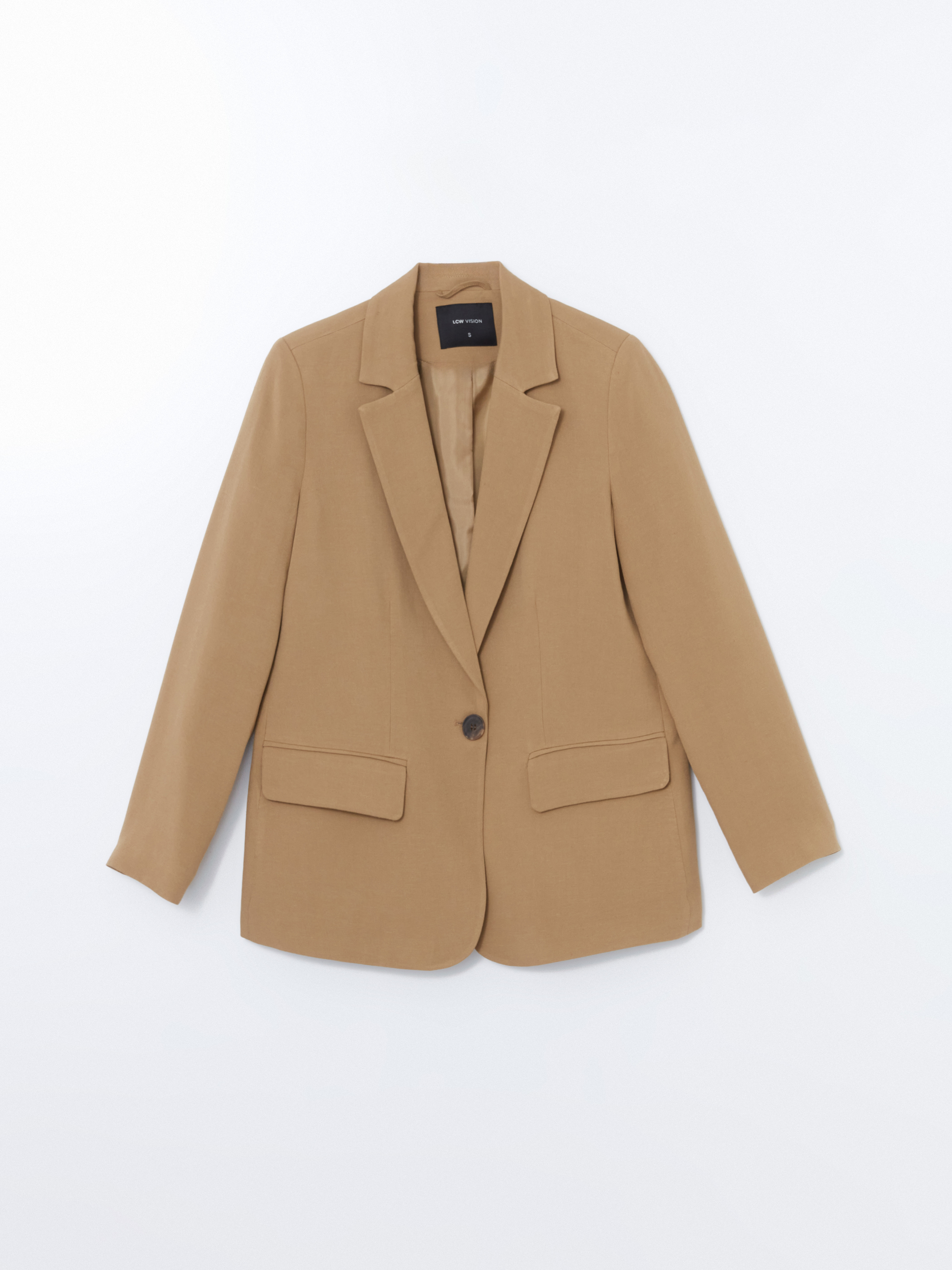 LCW Vision Keten Karışımlı Kadın Blazer Ceket görsel 5