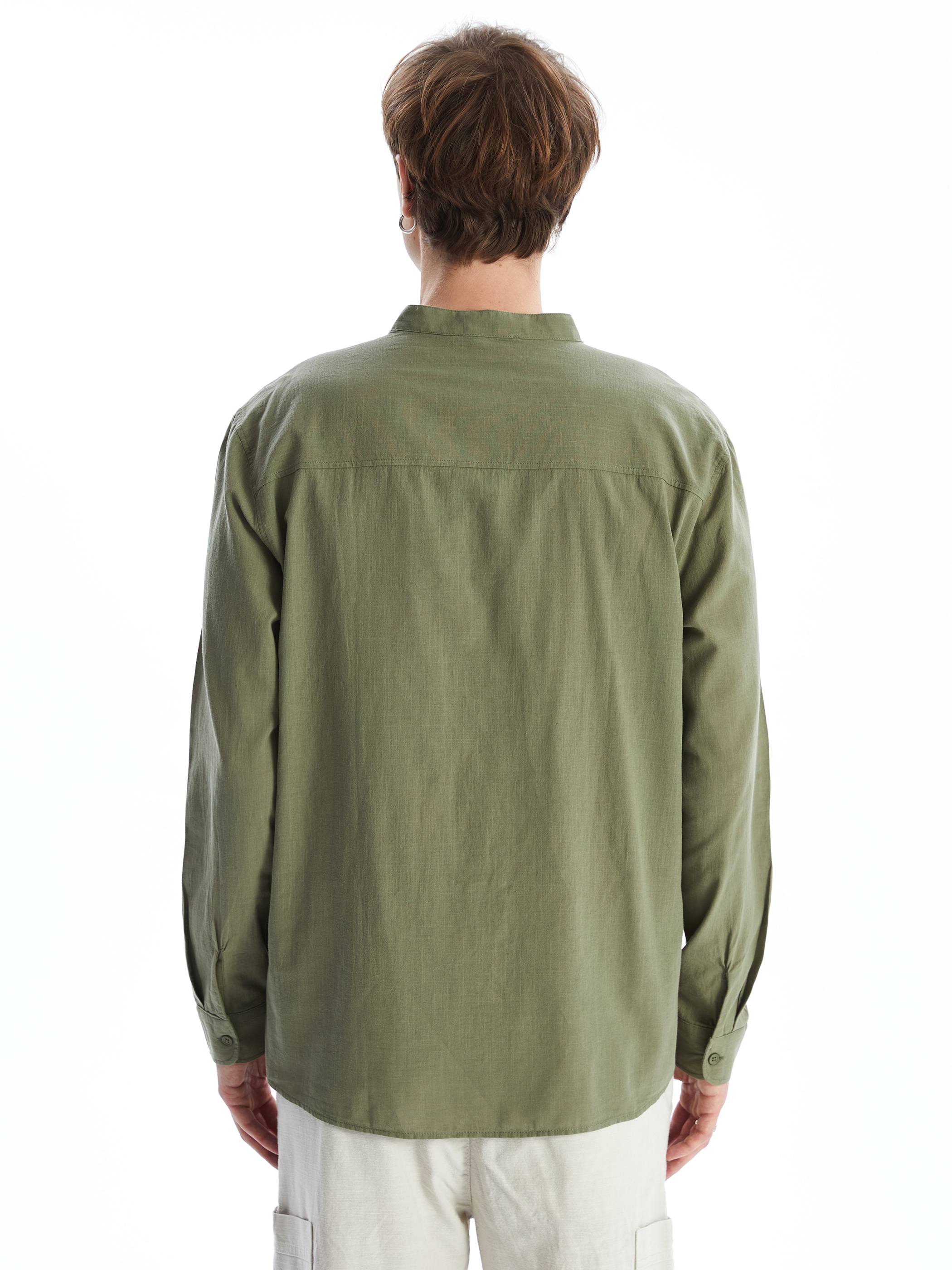 XSIDE Regular Fit Uzun Kollu Poplin Erkek Gömlek görsel 4