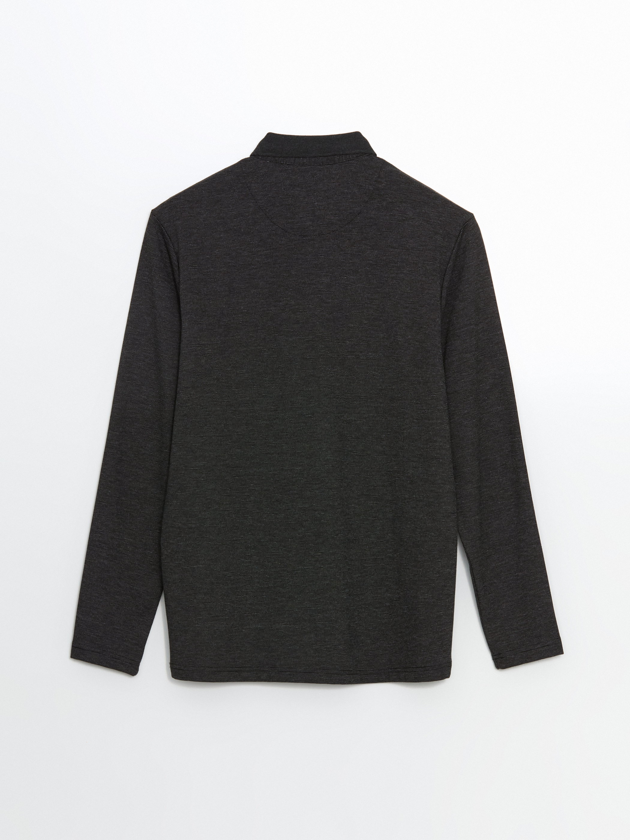 LCWAIKIKI Classic Polo Yaka Uzun Kollu Erkek Sweatshirt görsel 6