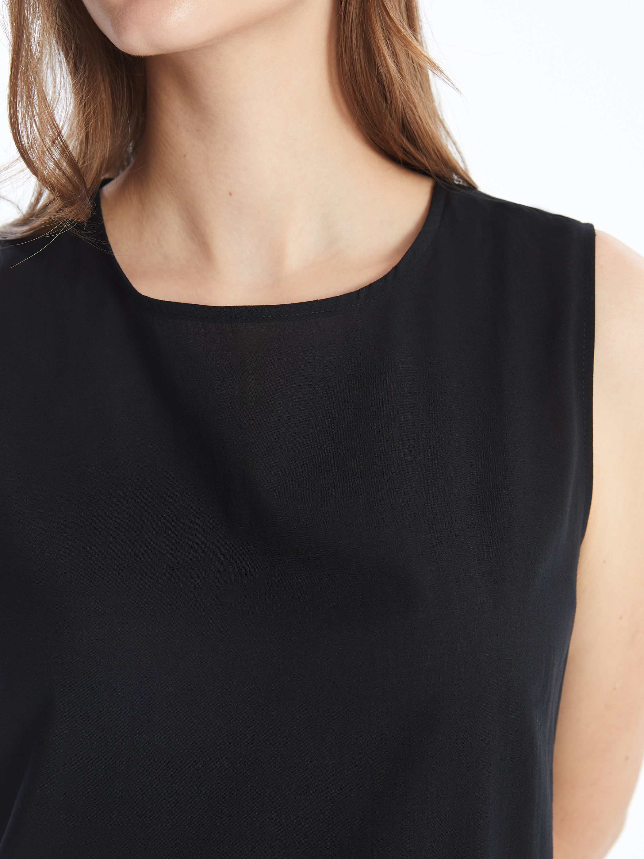 LCW Modest Bisiklet Yaka Elbise Astarı görsel 3