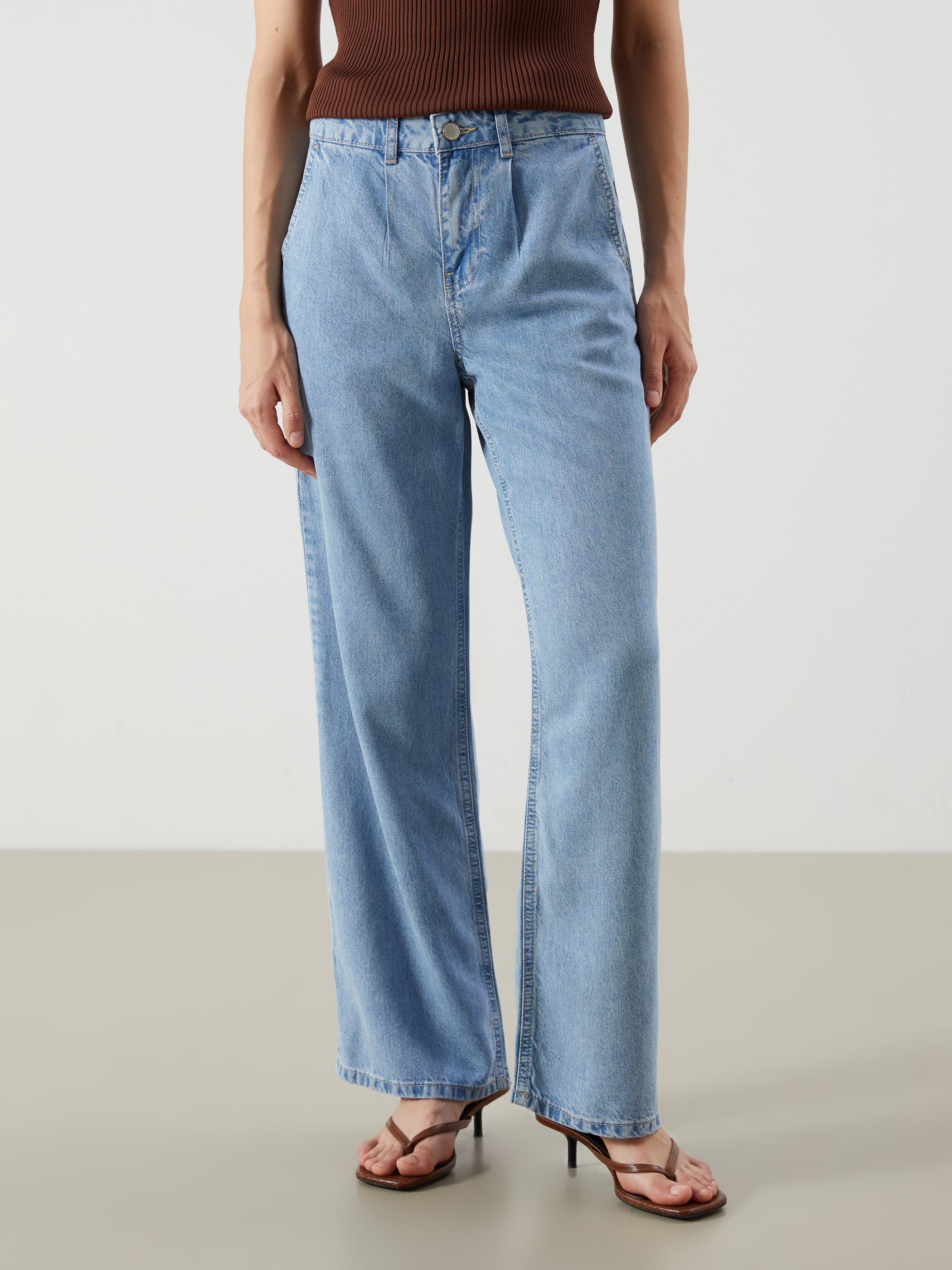 LCW Jeans Wideleg Kadın Jean Pantolon görsel 2
