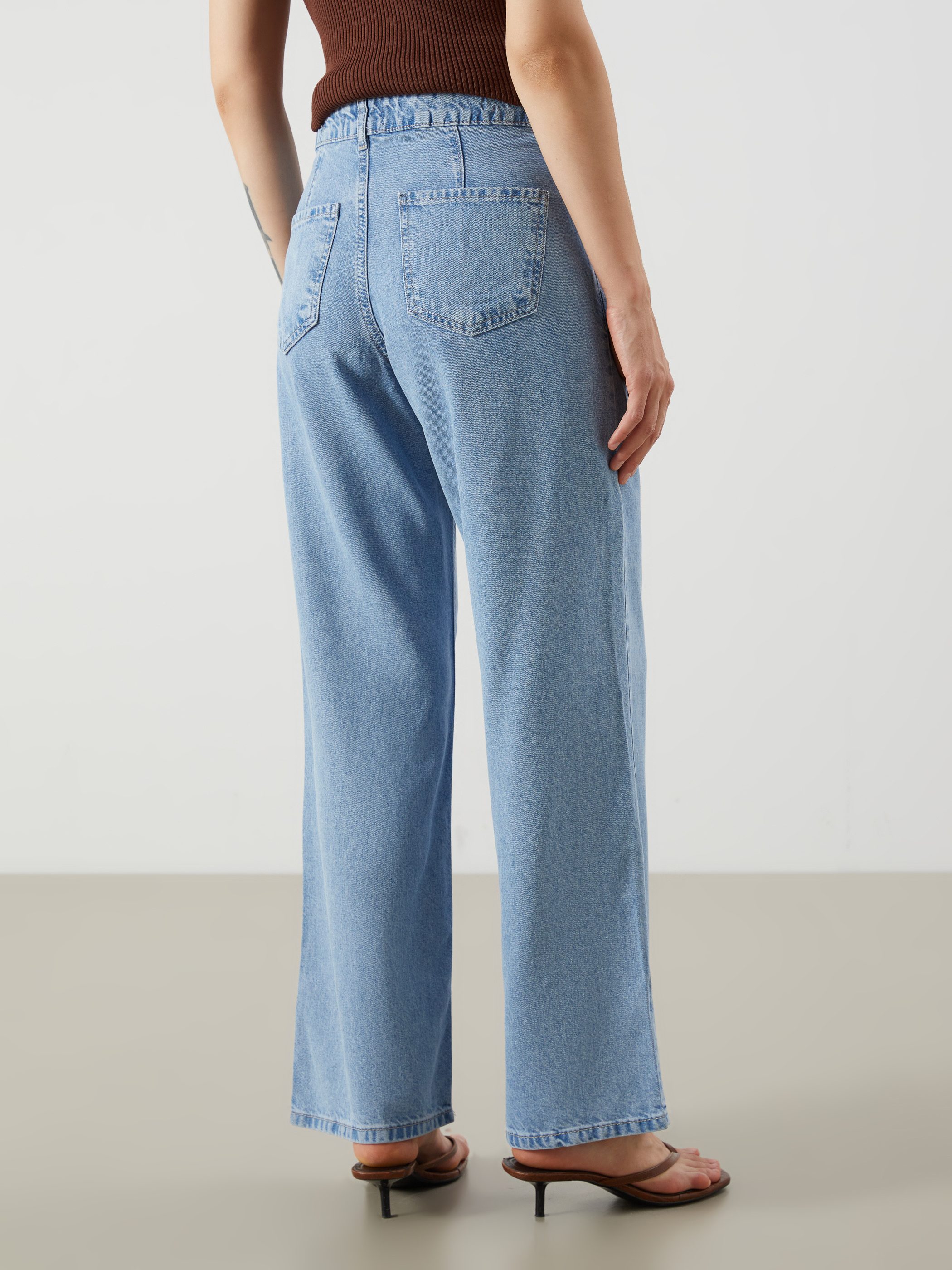 LCW Jeans Wideleg Kadın Jean Pantolon görsel 4