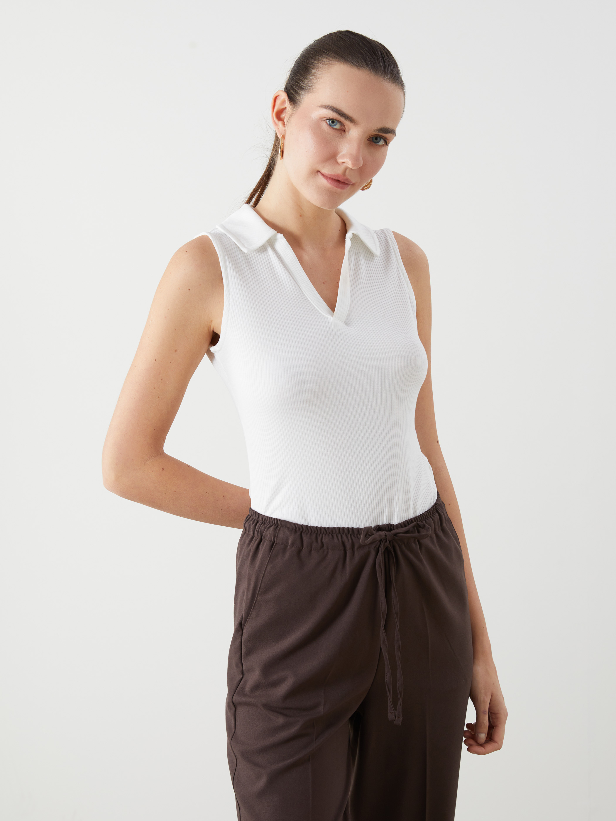LCWAIKIKI Classic Polo Yaka Kadın Atlet