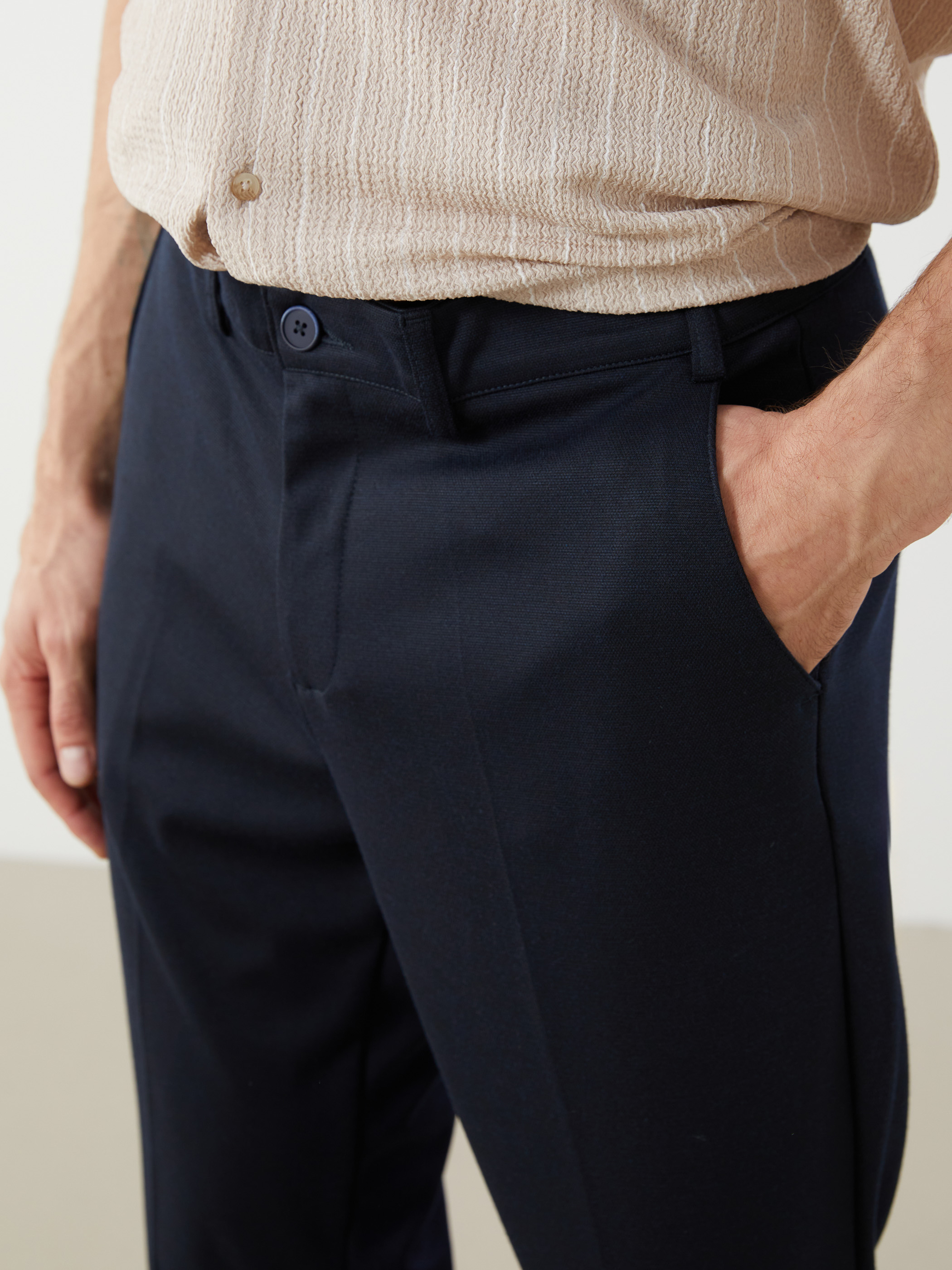 LCWAIKIKI Classic Dar Kalıp Erkek Chino Pantolon görsel 7