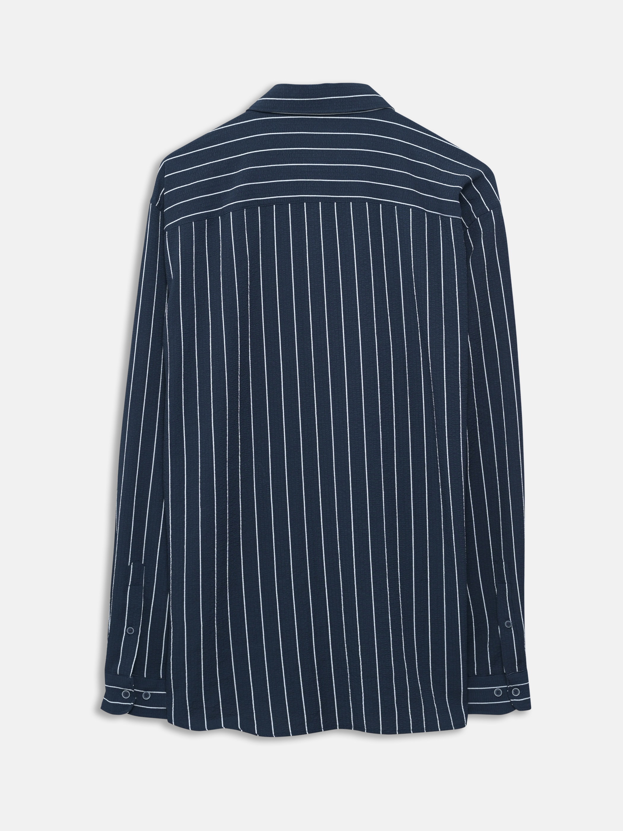 LCW Vision Slim Fit Uzun Kollu Çizgili Erkek Gömlek görsel 2