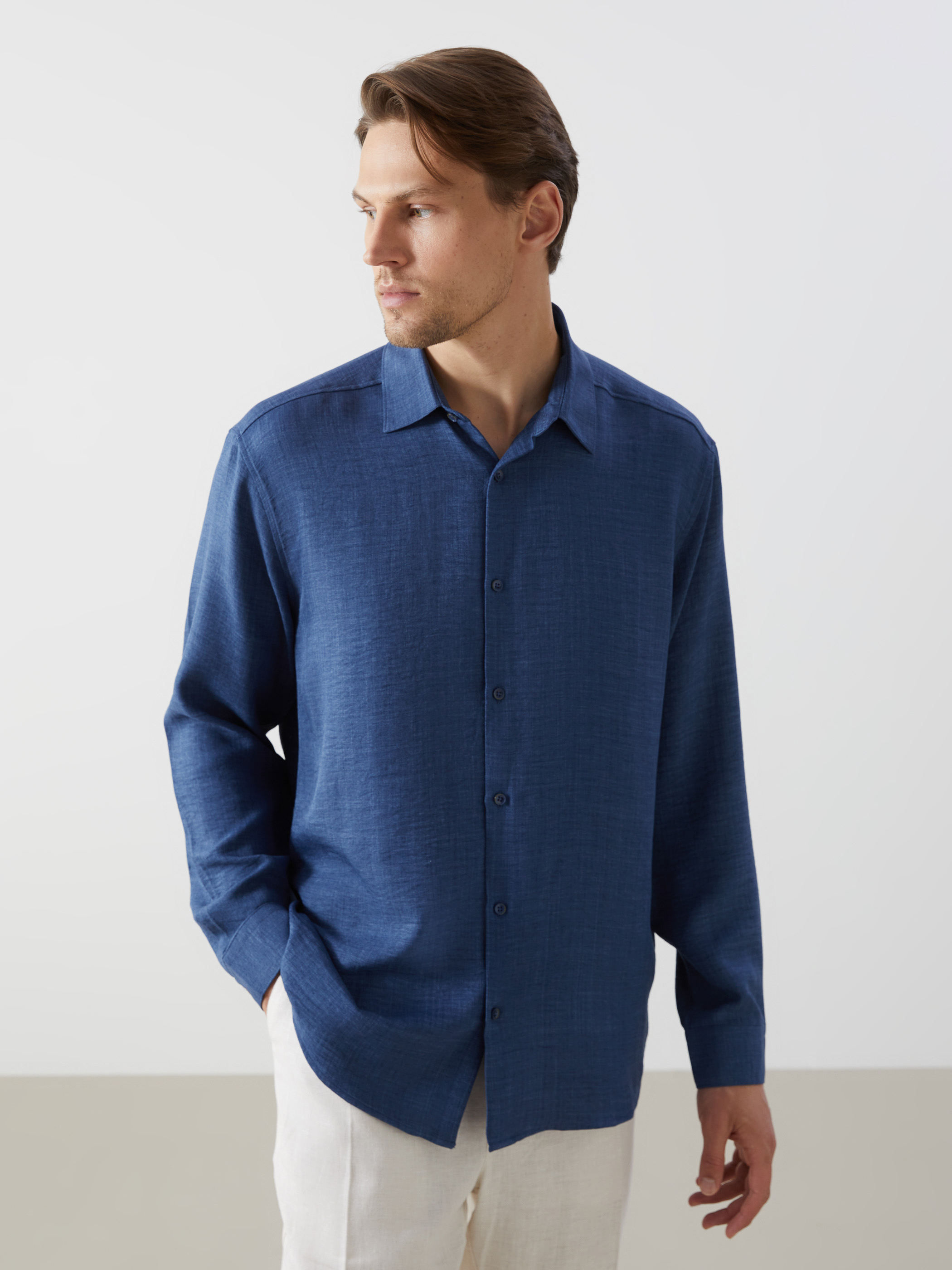 LCW Vision Regular Fit Uzun Kollu Erkek Gömlek