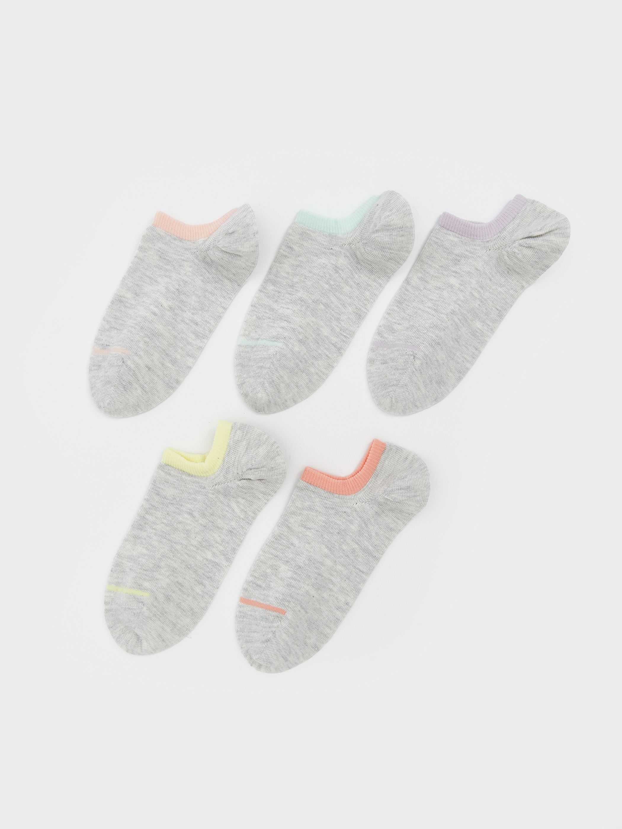 LCW DREAM Kadın Düz Sneaker Çorap 5'li