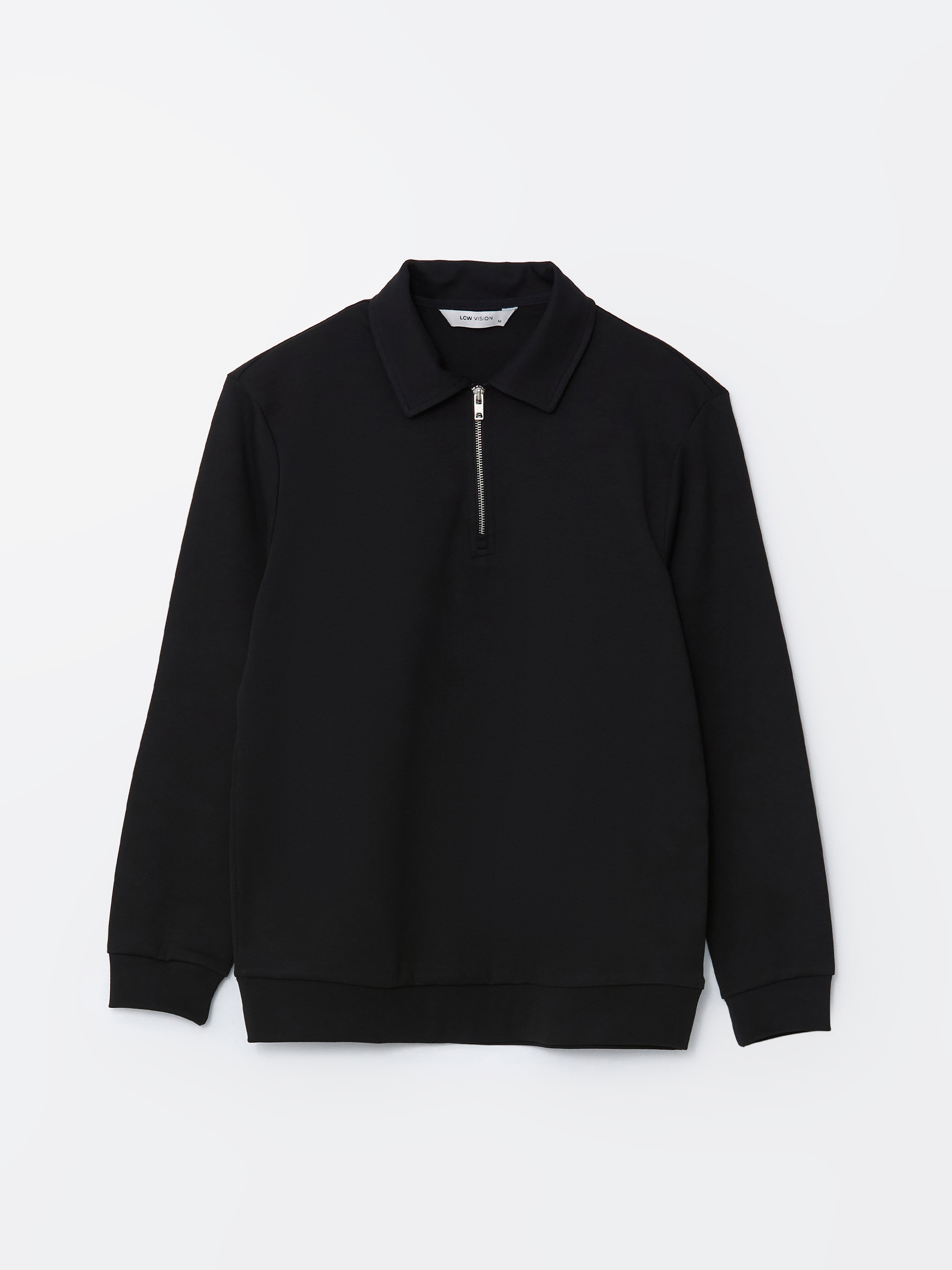 LCW Vision Polo Yaka Uzun Kollu Erkek Sweatshirt görsel 5