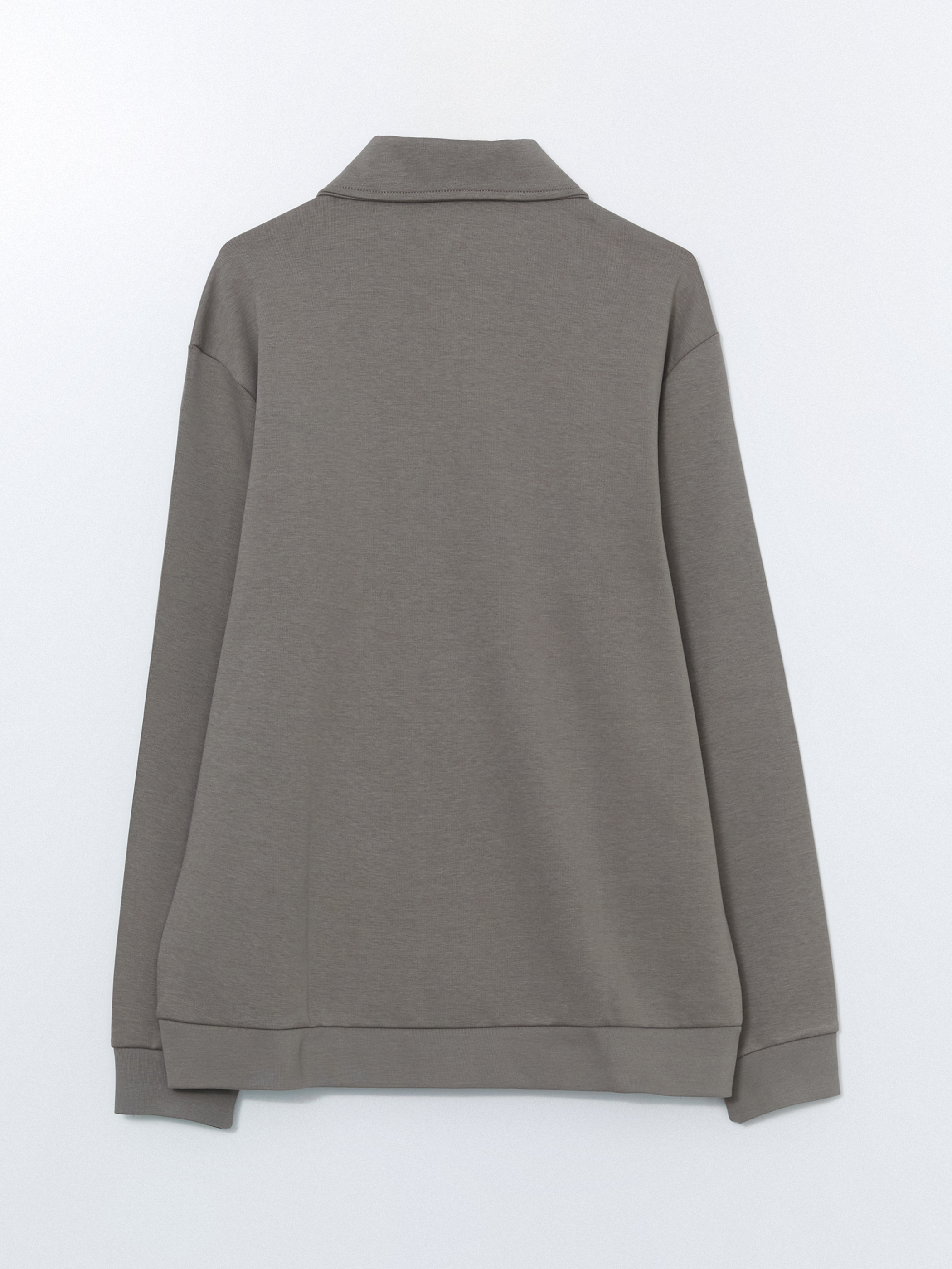 LCW Vision Polo Yaka Uzun Kollu Erkek Sweatshirt görsel 6