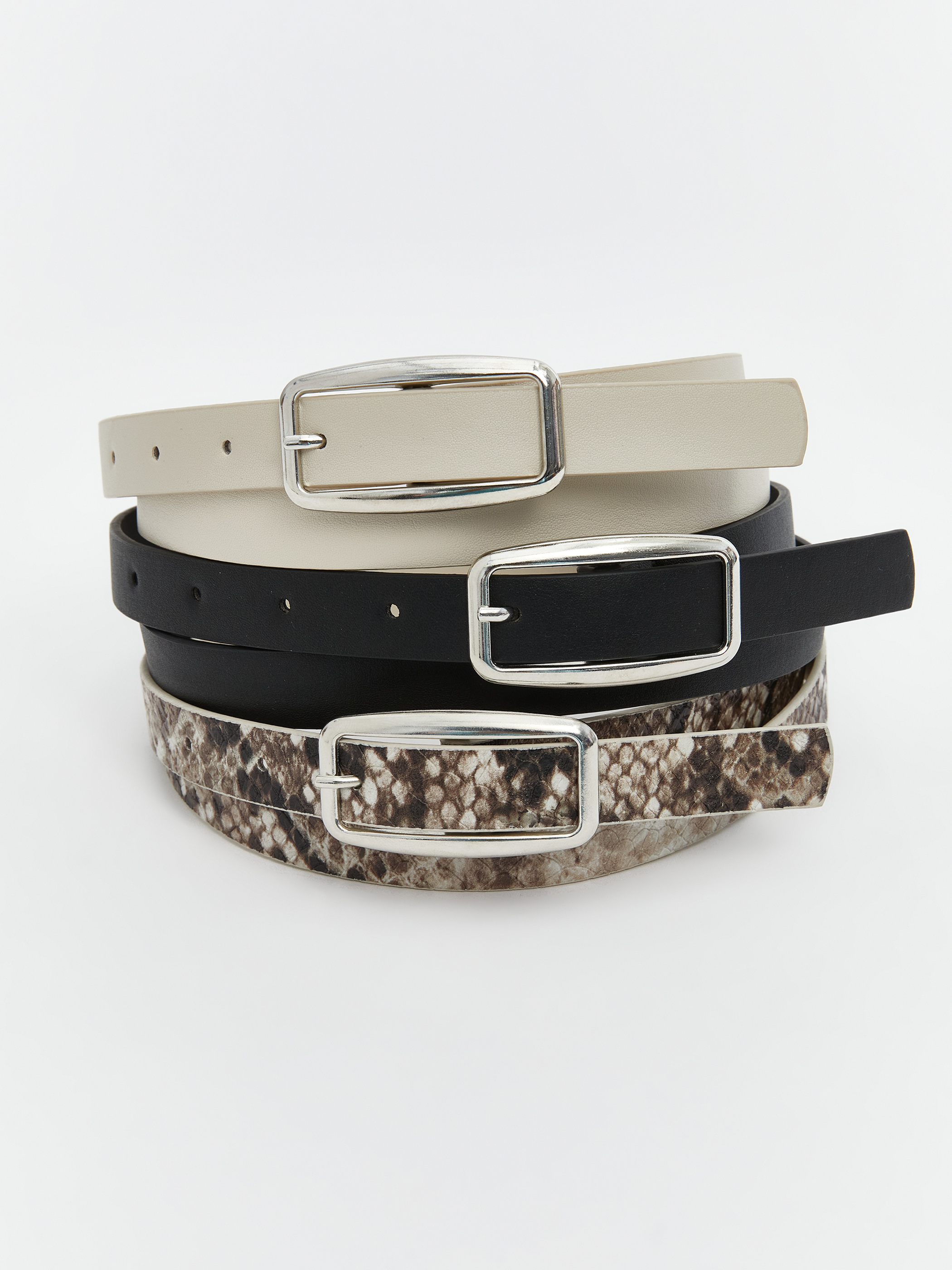 LCW ACCESSORIES Deri Görünümlü Kadın Kemer 3'lü